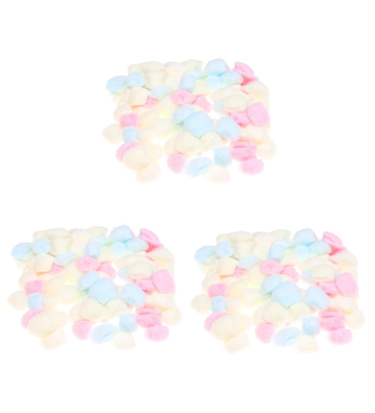 Buy NOLITOY 3pcs Makeup Cotton Balls & Nail Polish Remover - Skin Cleansing Cloths for Manicure & Nail Art - Mini Nail Polishing Pads (2x2cm) - International Shipping Available - Buy Online on SooperMarket.com