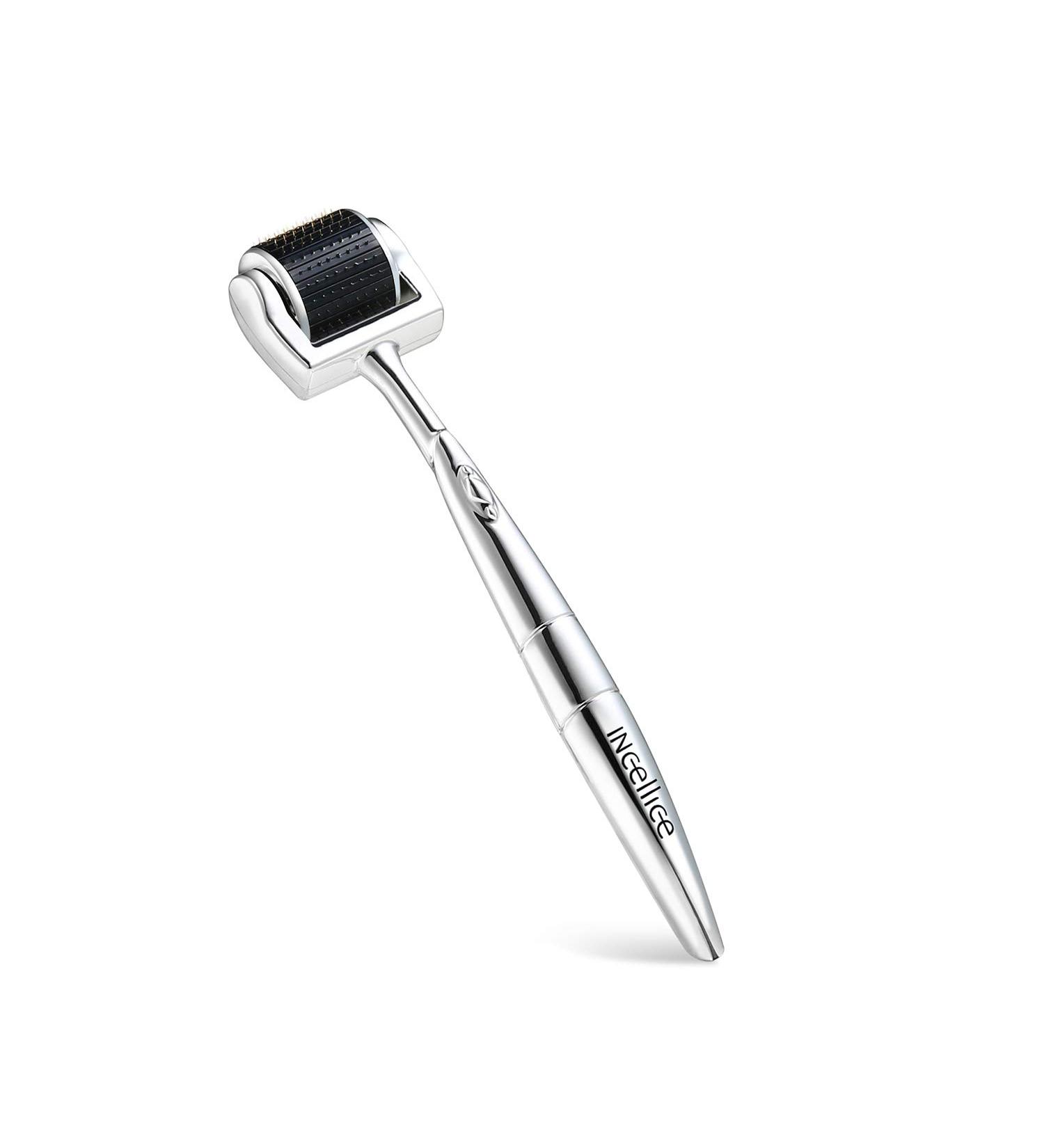 Derma Microneedling Roller 192 Titanium Microneedles 0.5 - Professional Roller for Skin, Face, Body, Hair Growth - Buy Online on SooperMarket.com