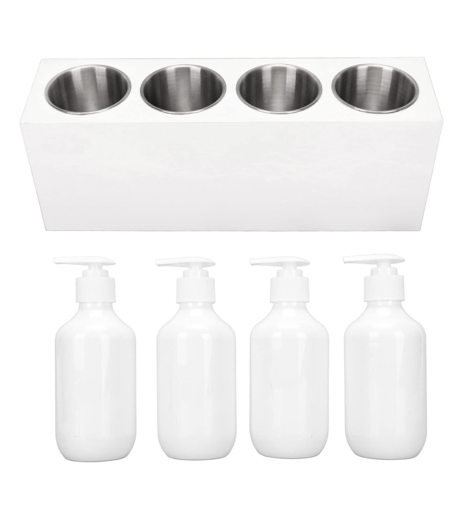 Massage Oil Lotion Warmer - Fast Heating 9 Speed Adjustable & Detachable - 4 Bottles for Perfect Relaxation | International Shipping Available - Buy Online on SooperMarket.com