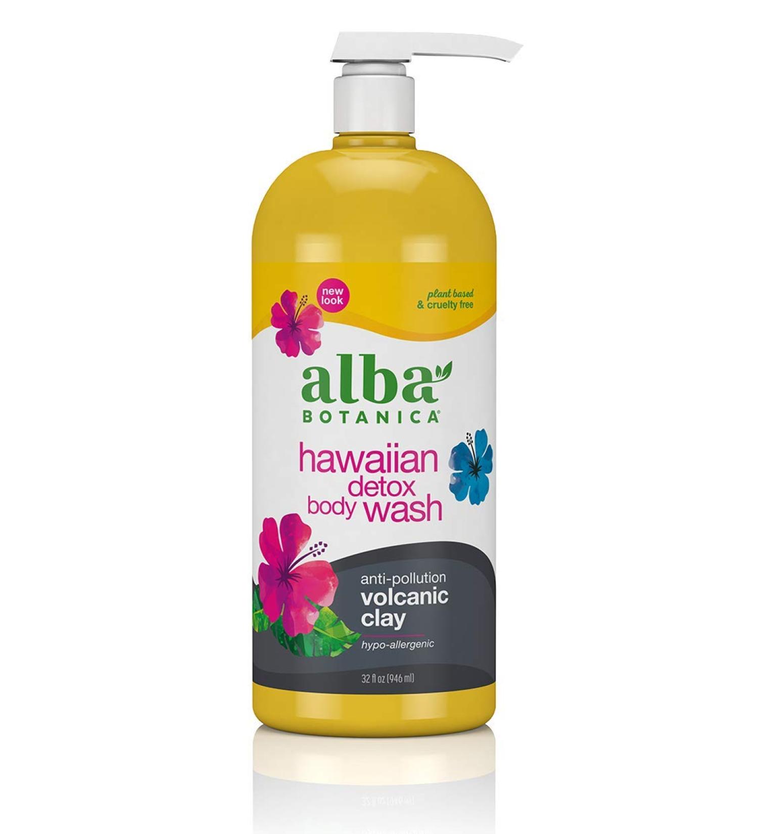 Alba Botanica Hawaiian Detox Body Wash - Anti-Pollution Volcanic Clay, 32 Oz - Buy Online on SooperMarket.com