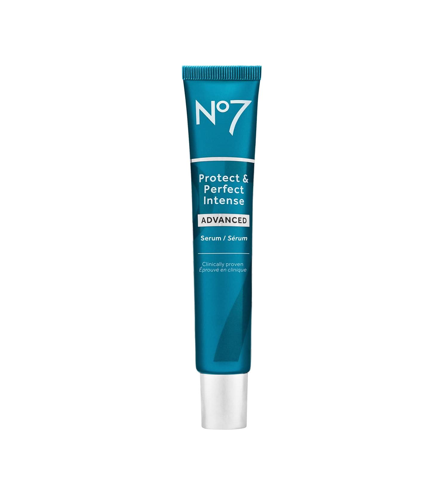 No7 Protect & Perfect Intense Serum - Rice Protein & Alfalfa Complex - Anti Aging Facial Serum with Matrix 3000+ Technology - 50ml Tube - Buy Online on SooperMarket.com