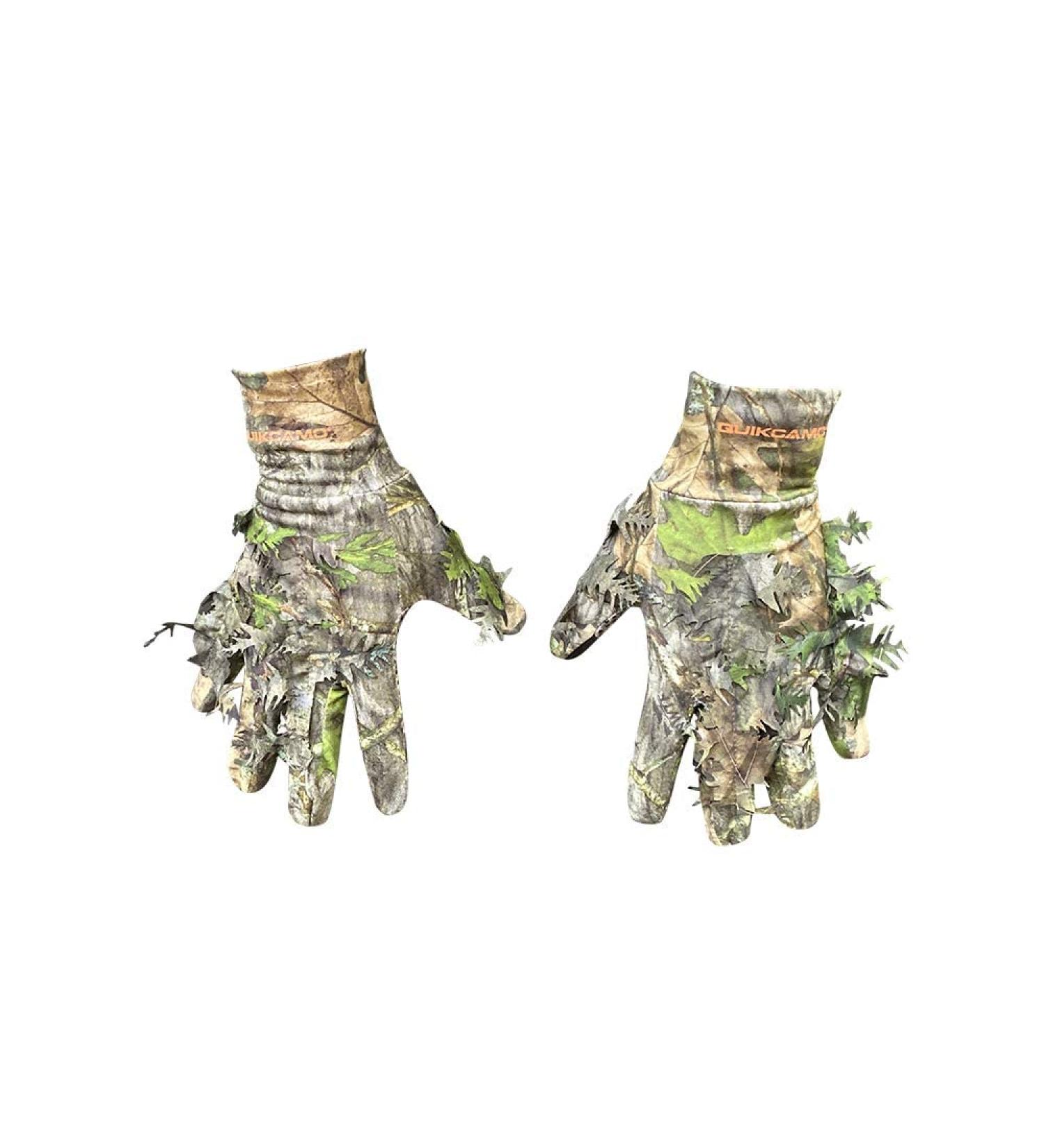 QuikCamo Mossy Oak & Realtree 3D Leafy Camo Hunting Gloves | Touch Screen/Fingerless | NWTF Obsession | Large/XL - Buy Online on SooperMarket.com