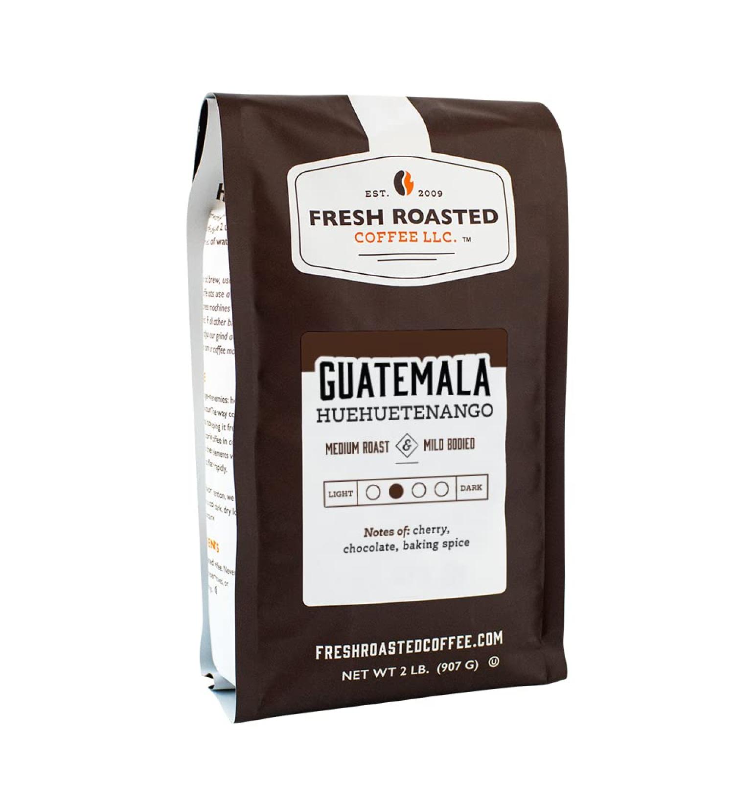 Fresh Roasted Guatemalan Huehuetenango Coffee 2lb Ground - Medium Roast, Kosher (32oz) - Buy Online on SooperMarket.com