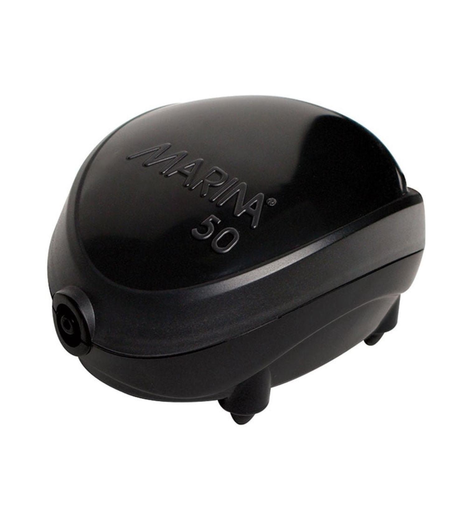 Marina 11110 Aeration Pump 50 for Aquariums Up to 60L - Black | Enhance Oxygen Levels & Fish Health - Buy Online on SooperMarket.com