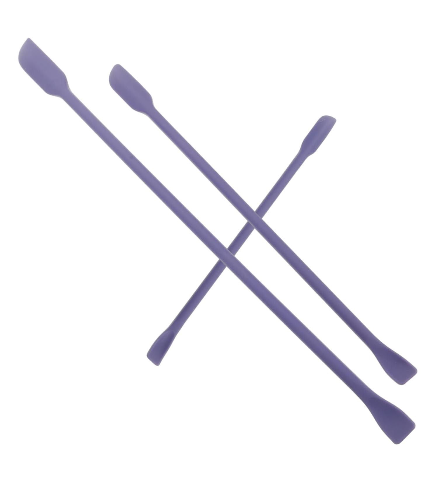 Healeved 3pcs Small Tip Scraper Skincare Tiny Spatula Mini Spatula Silicone Bottle Scraper Violet - Buy Online on SooperMarket.com