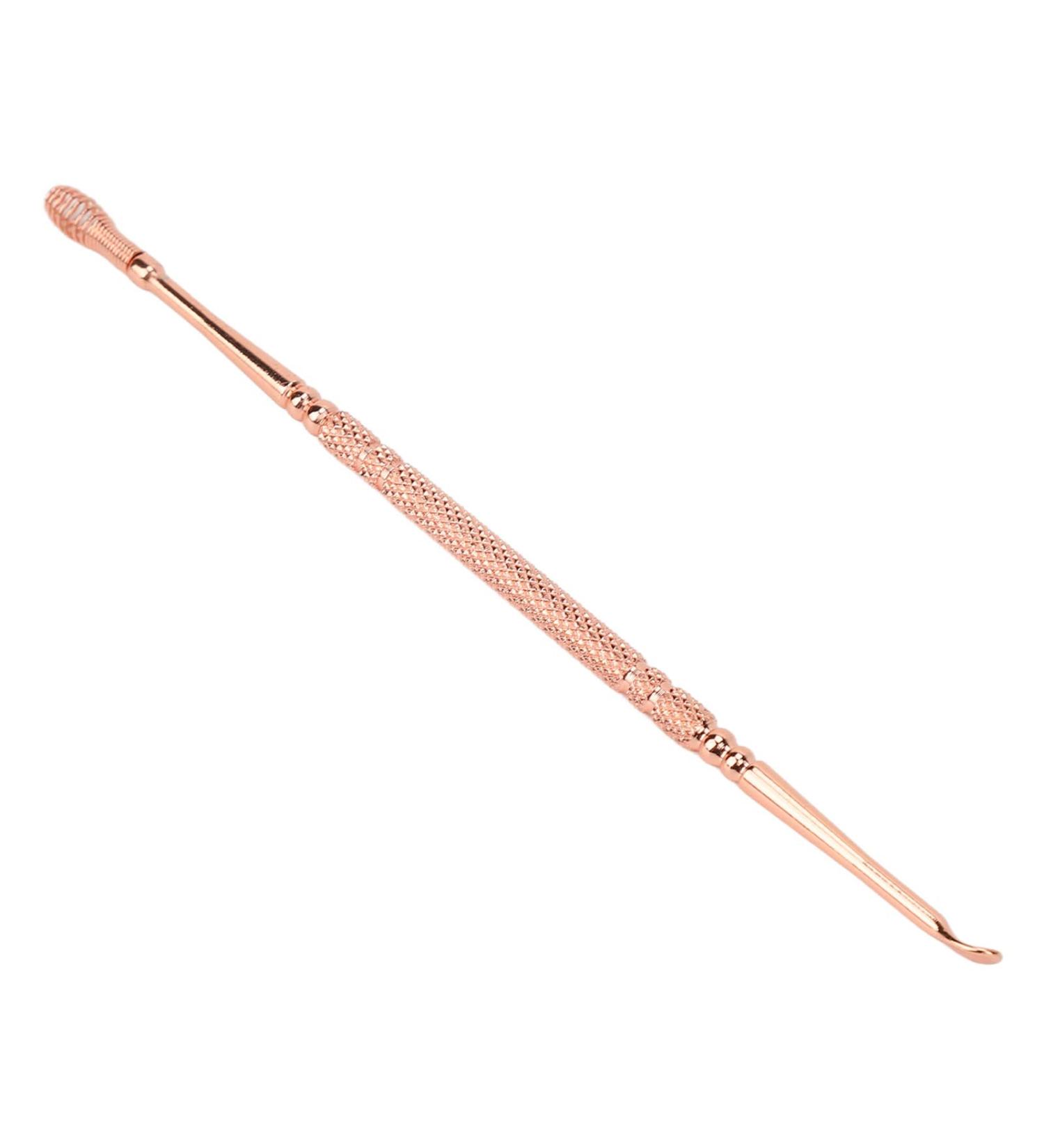 Stainless Steel Rounded Ear Spoon in Rose Gold | Relieve Itching | Beauty Salon Tool - Buy Online on SooperMarket.com