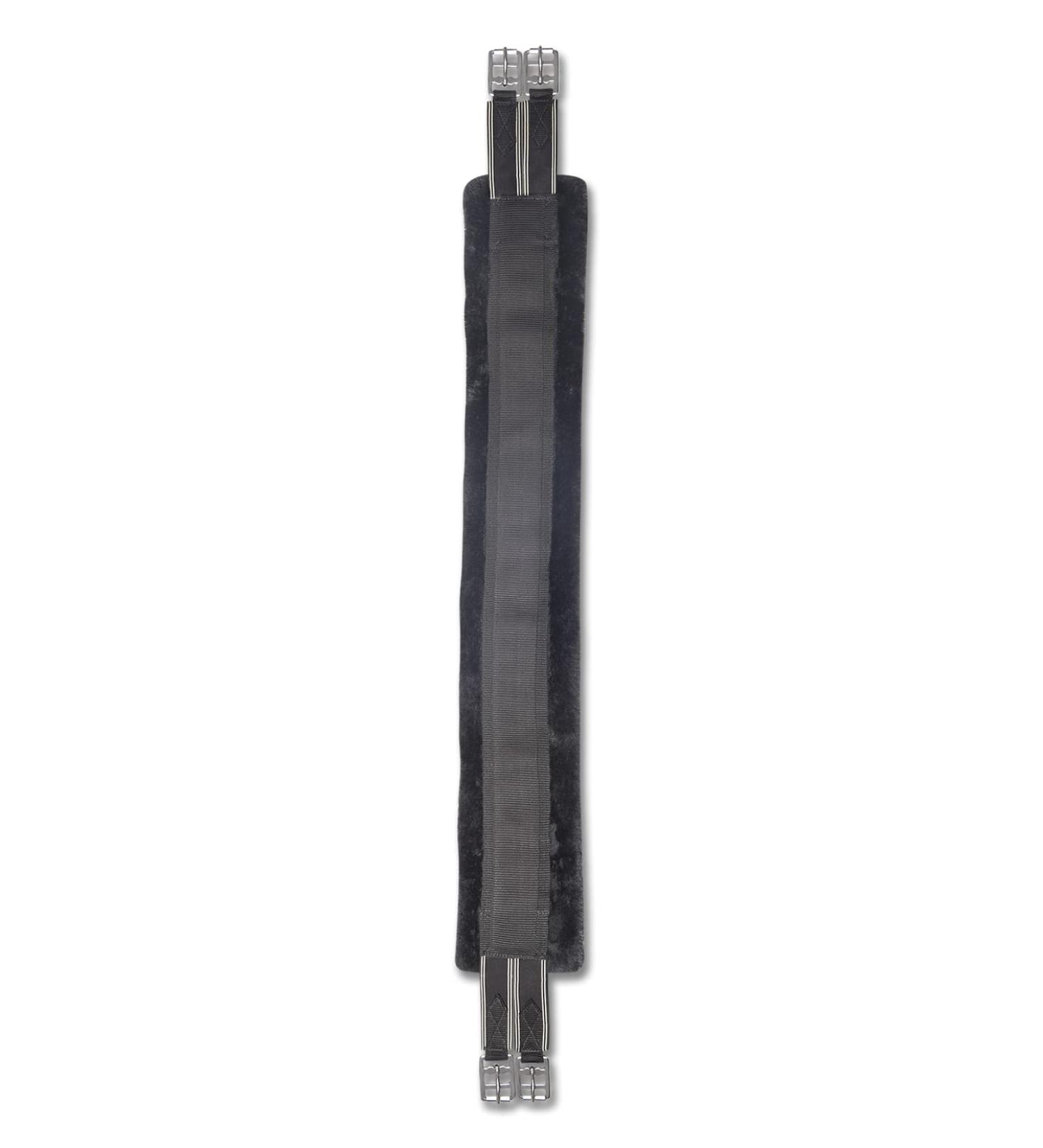 WALDHAUSEN saddle girth with teddy fur black length 140 cm