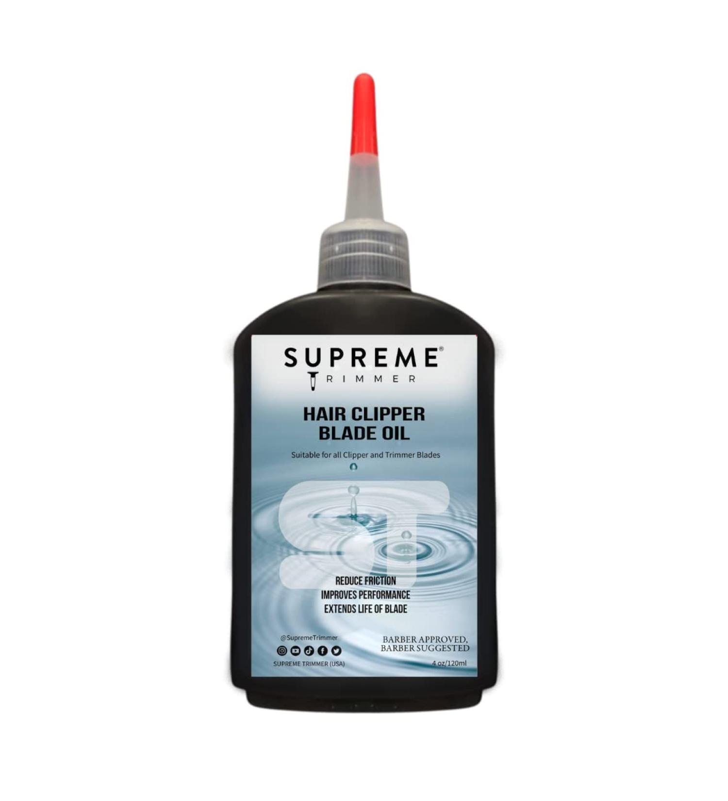 Supreme Trimmer Hair Clipper Blade Oil - 4 FL OZ Anti-Rust Lubricant for Blades - STO710 - Buy Online on SooperMarket.com