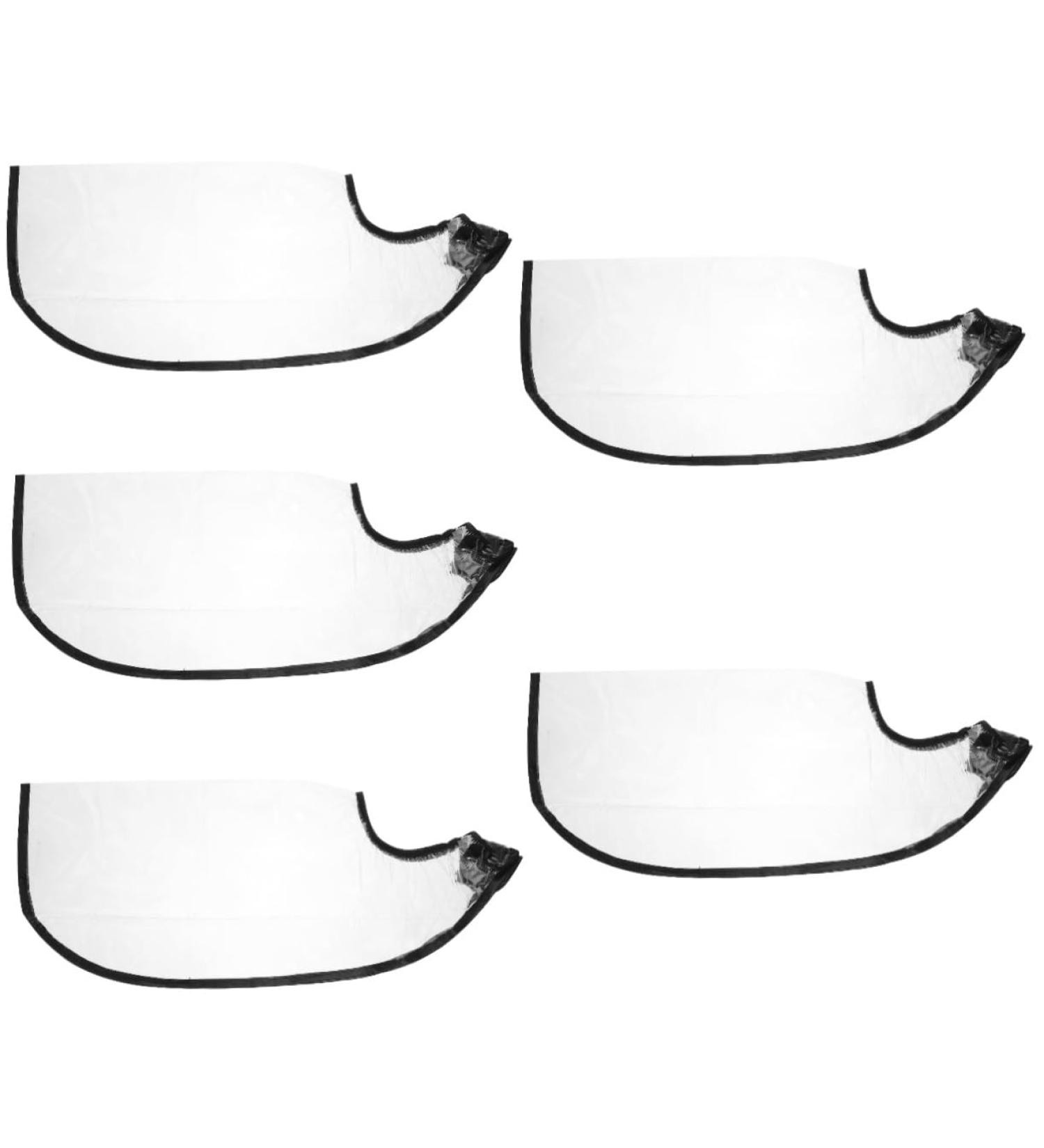 NOLITOY 10 Pcs Shampoo Funnel Hair Coloring Shampoo Grooming Apron Hair Styling Cape Straight Hair Shawl 59X25X1CMx5pcs Transparent Colorx5pcs - Buy Online on SooperMarket.com