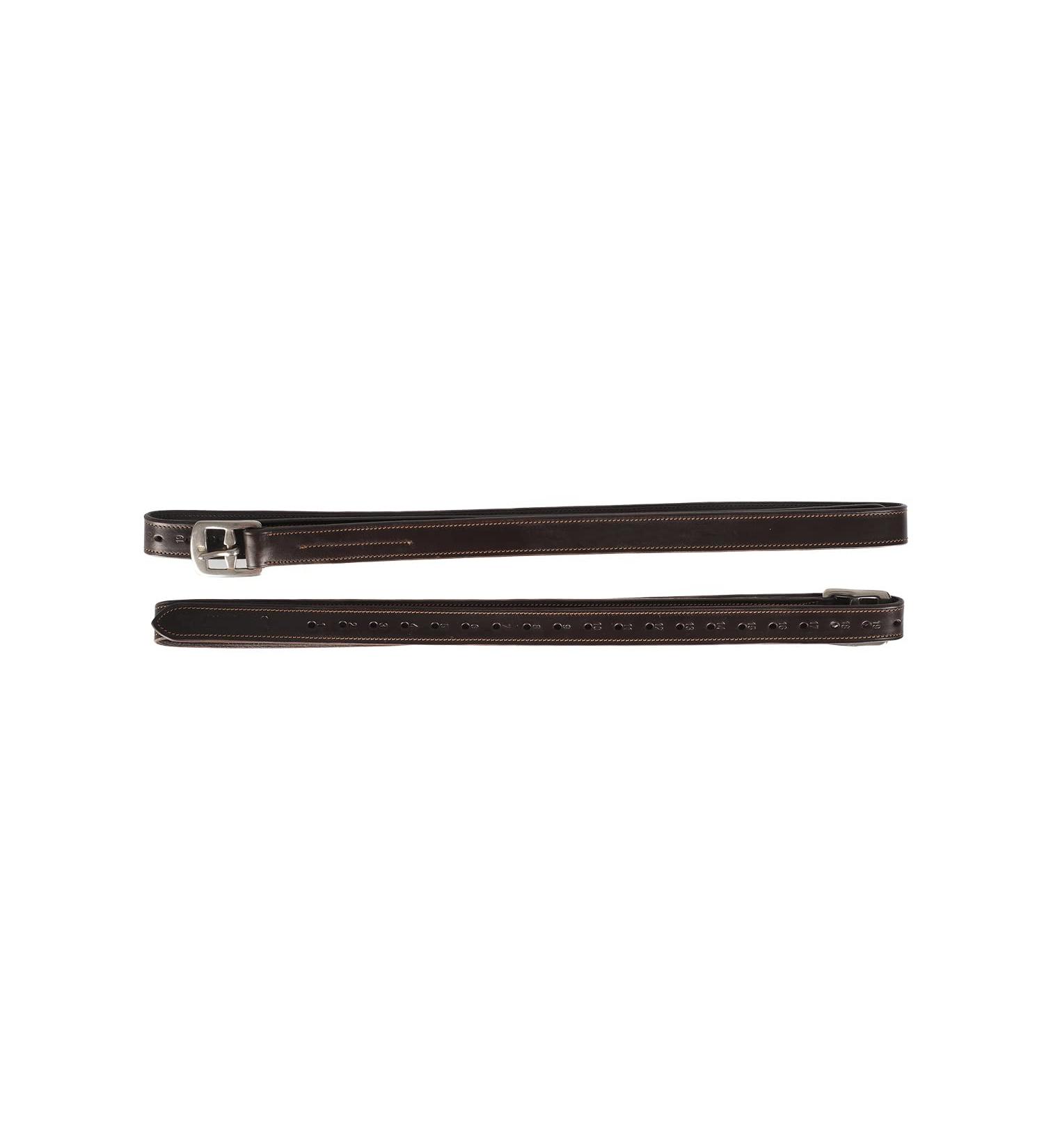 ACAVALLO Classic leather hangers 145 brown 1 145 brown