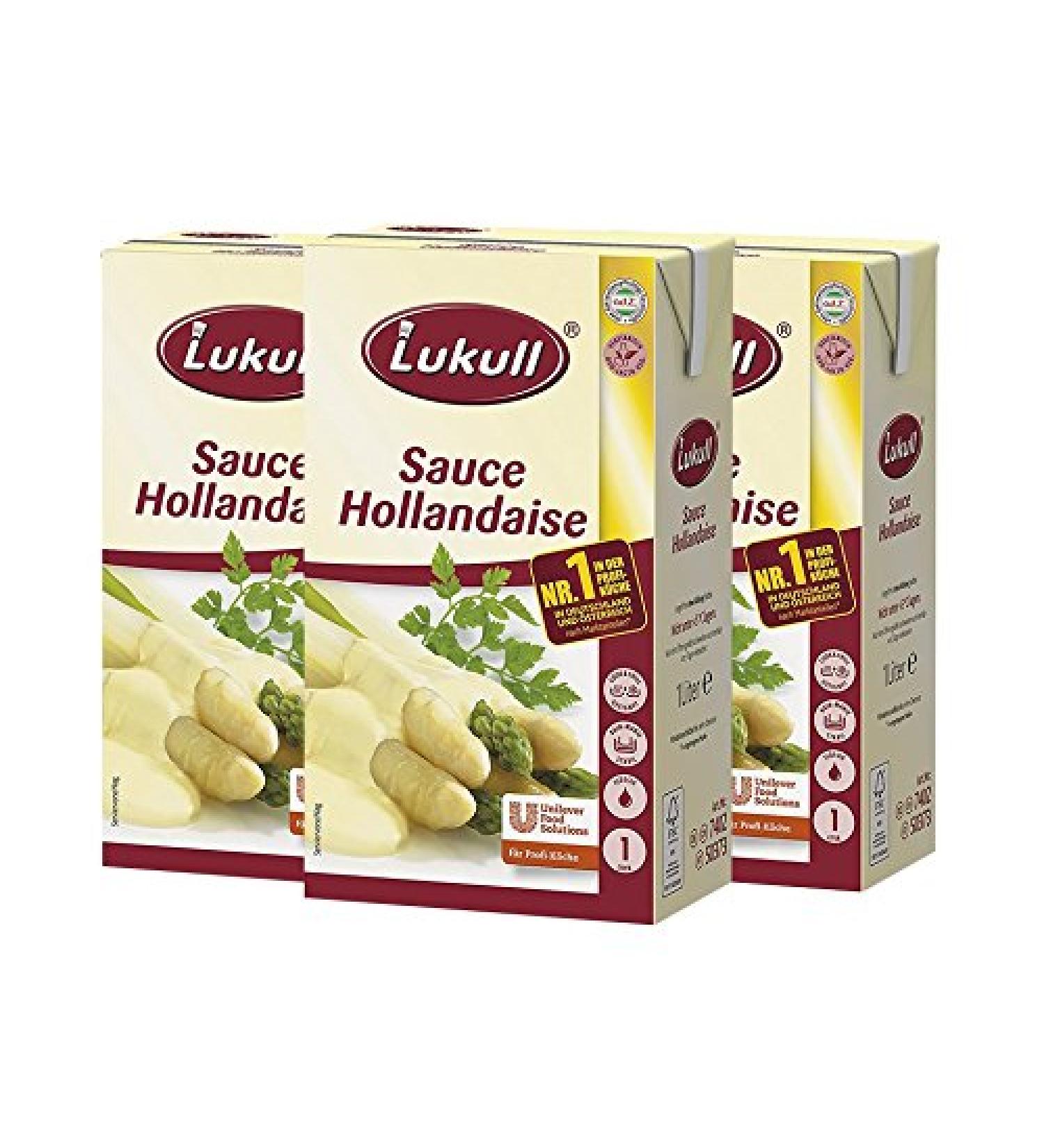 Lukull sauce Hollandaise 1 L 3 pack