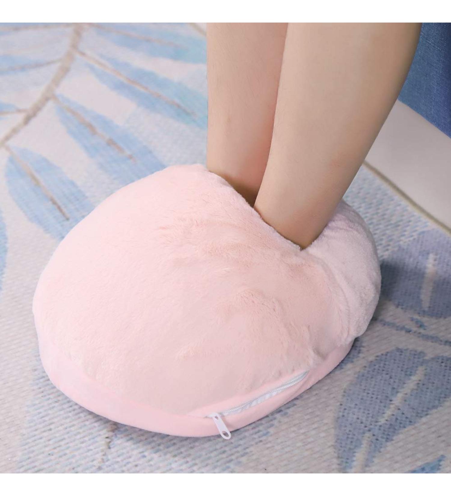 Akozon Foot Warmer for Women - USB Electric Heat Slippers & Cushions for Winter Office Comfort (Gray/Pink) - Buy Online on SooperMarket.com