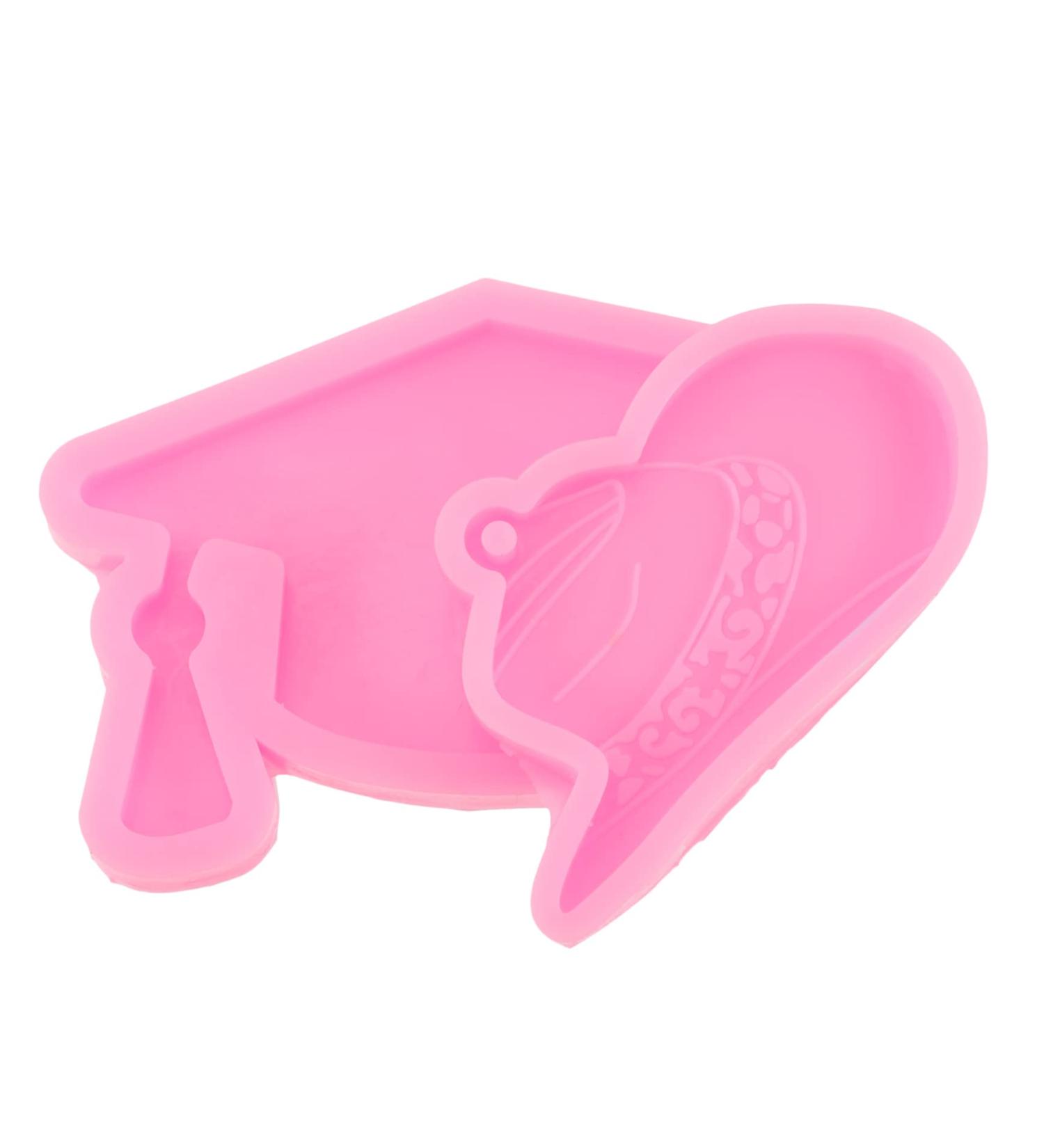 STOBOK Graduation Gift 2pcs Key Chains for Crafts Resin Molds Football Charms Congrats Keychain Mold Jewelry Candy Portable - Buy Online on SooperMarket.com