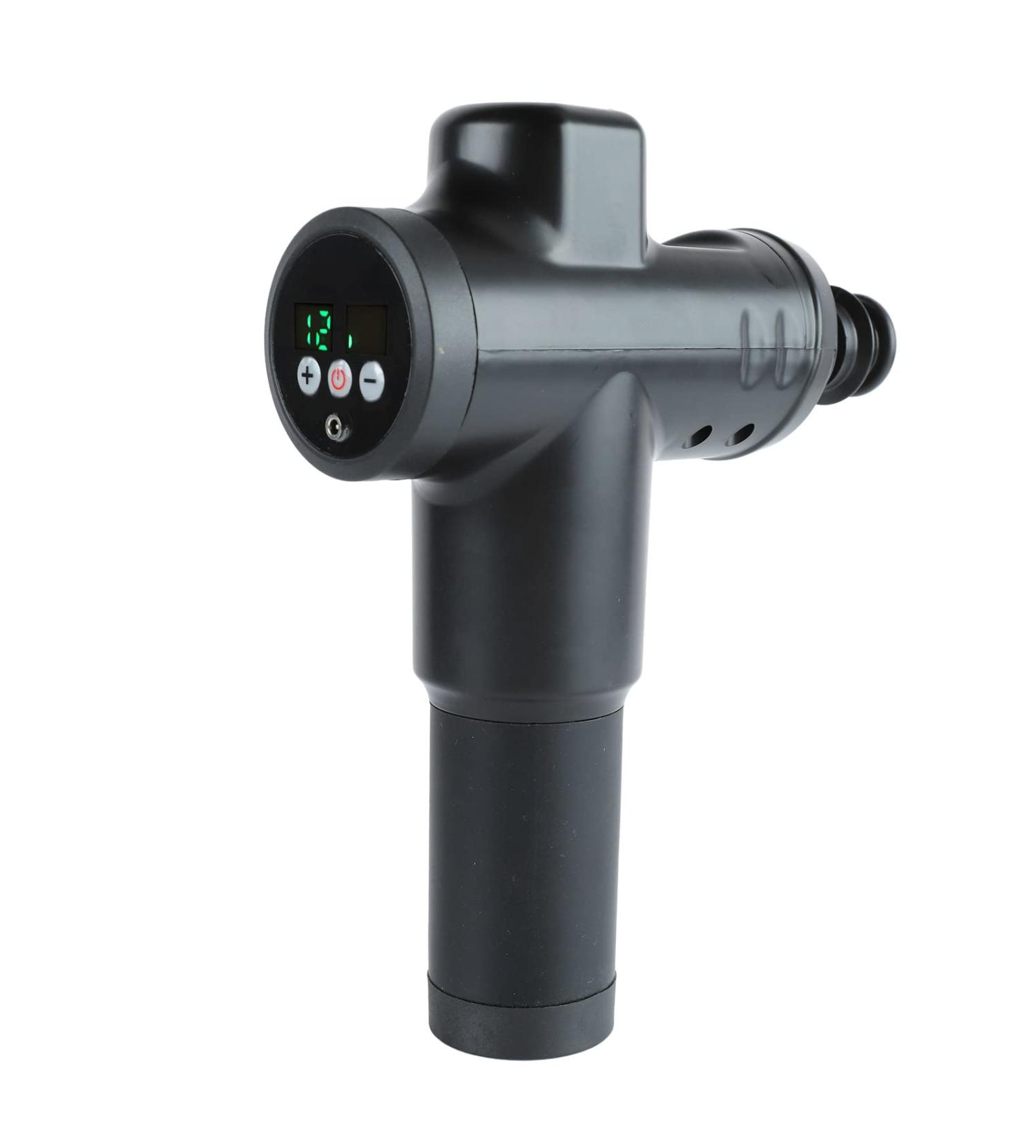High-Frequency Black Body Massager with 8 Silicone Heads - Deep Tissue Relief for Sore Muscles - International Shipping Available - Buy Online on SooperMarket.com