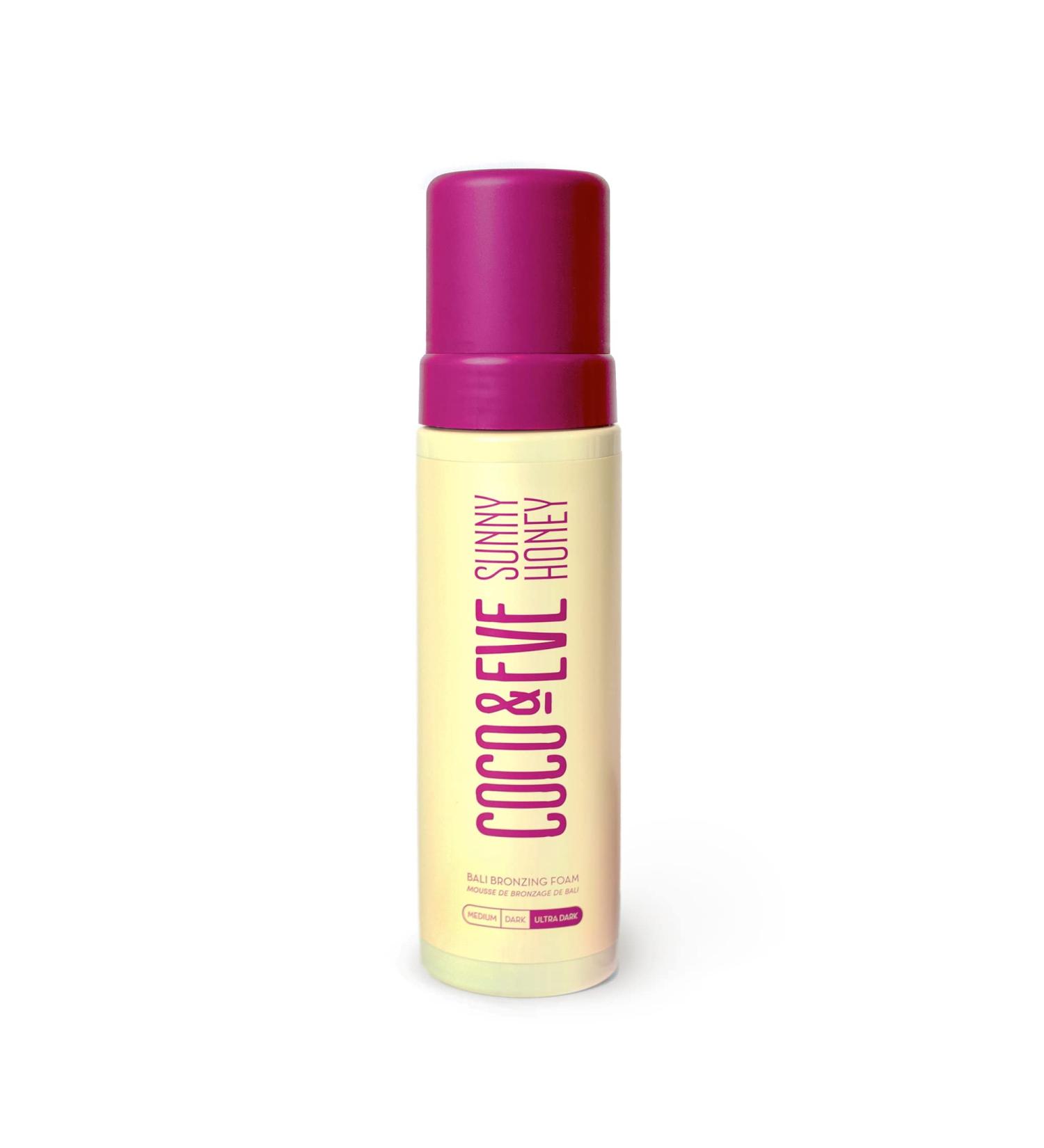 Coco & Eve Sunny Honey Bali Bronzing Foam. Natural Sunless Self Tanner Mousse. Anti Cellulite Organic Sunless Self Tanning Lotion (Ultra Dark) - Buy Online on SooperMarket.com