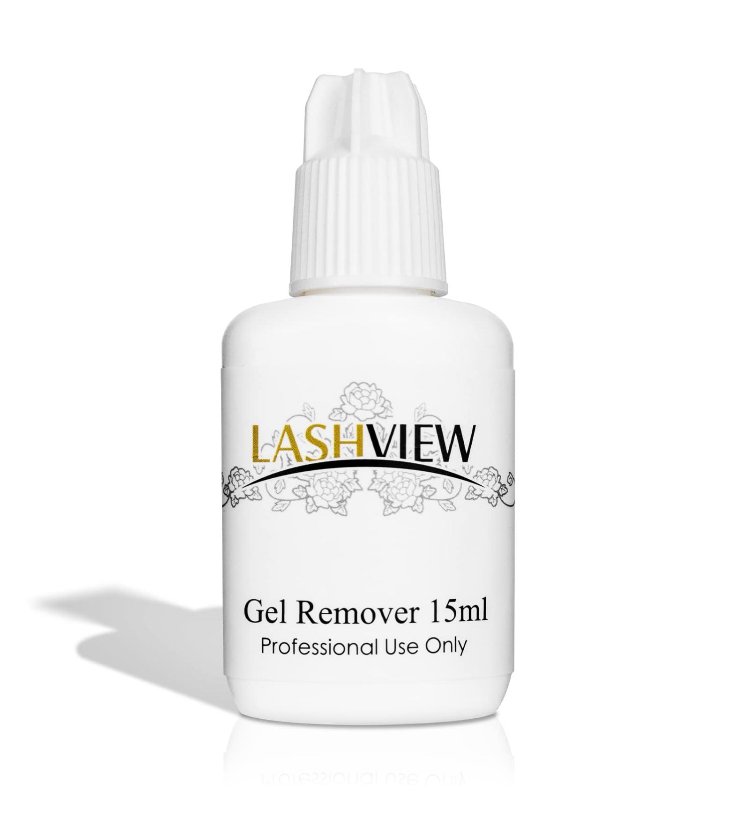 LASHVIEW Professional Plain Gel Remover | Fast Acting Eyelash Extension Glue Remover 15ml - Buy Online on SooperMarket.com