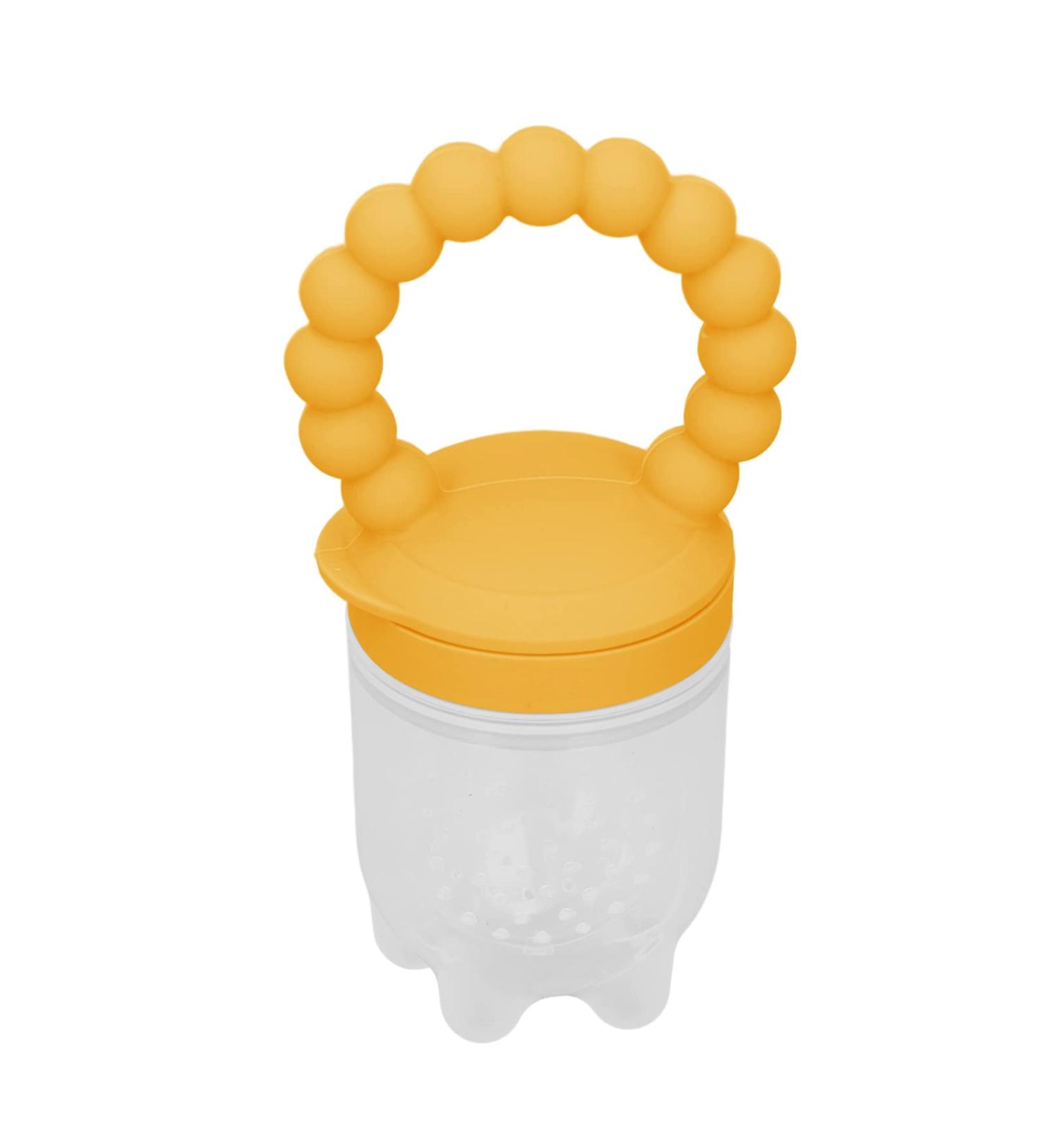 Buy Fruit Pacifier Feeder - Yellow Multifunctional Food & Gum Relief Tool for Babies - Buy Online on SooperMarket.com