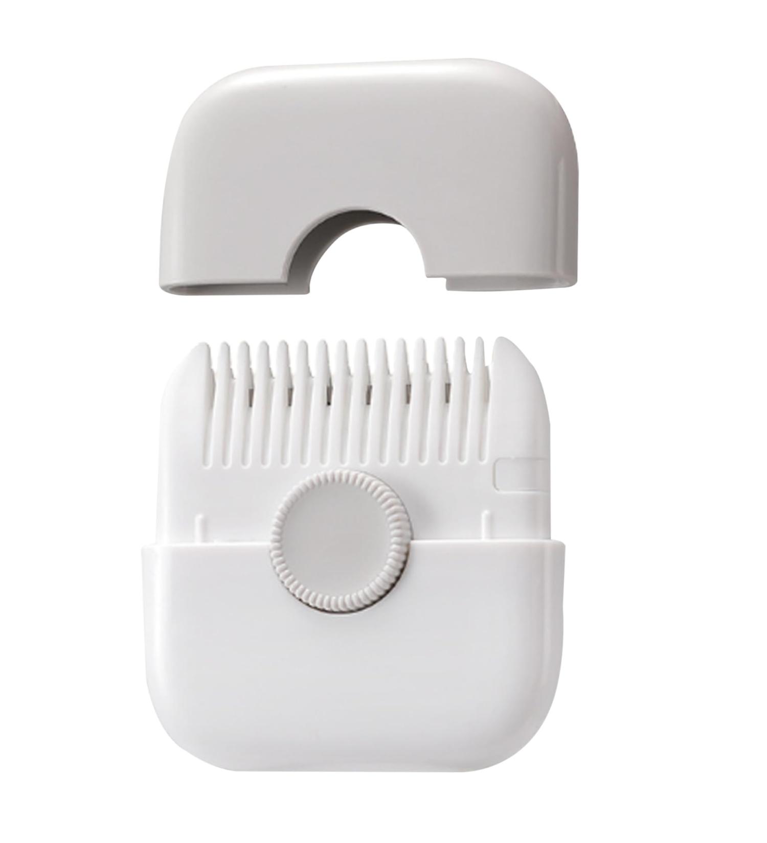 Mini Portable Grey Hair Clipper & Split Ends Trimmer for Women - Adjustable Stainless Steel Slicer & Cute Detachable Brush - Buy Online on SooperMarket.com