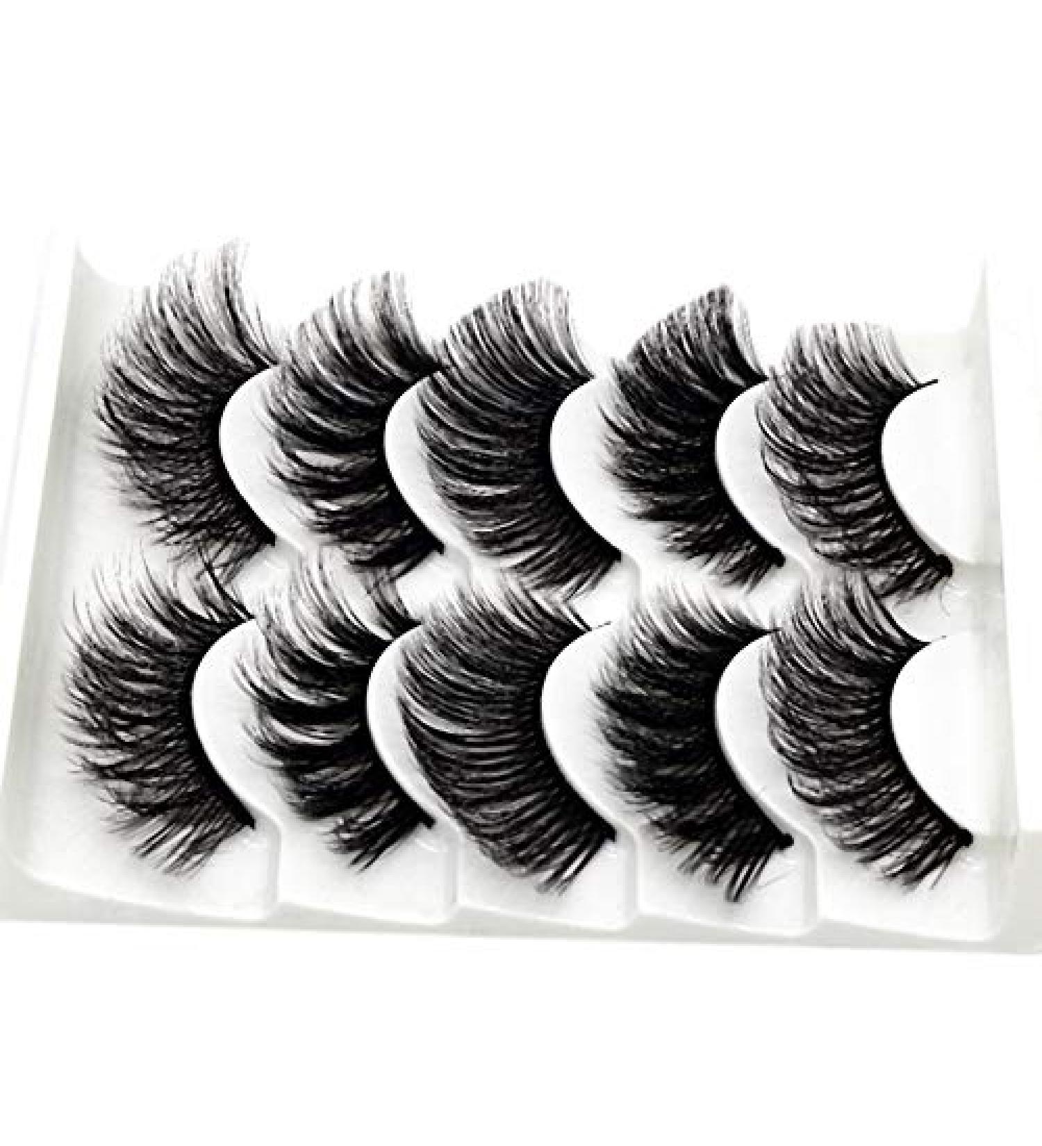 Desikixudy 3D-55(Mixed) Soft And Comfortable Cotton Thread Stem Stereo Multi-Layer Eyelashes Fiber False Eyelashes - Buy Online on SooperMarket.com