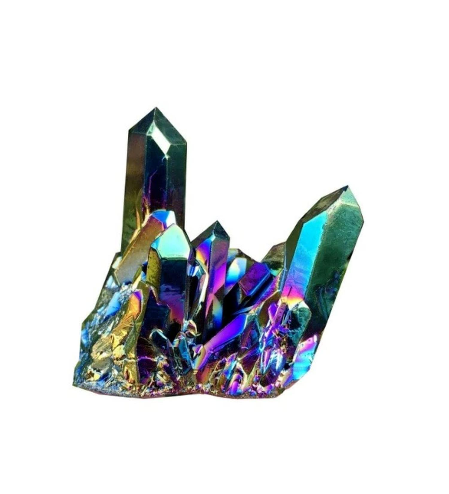 Choice of Gifts 50g/80/120g Natural Quartz Crystal Titanium Cluster Specimen Stone Vibration Stone HOMEZHOU (Size : 80g) - Buy Online on SooperMarket.com