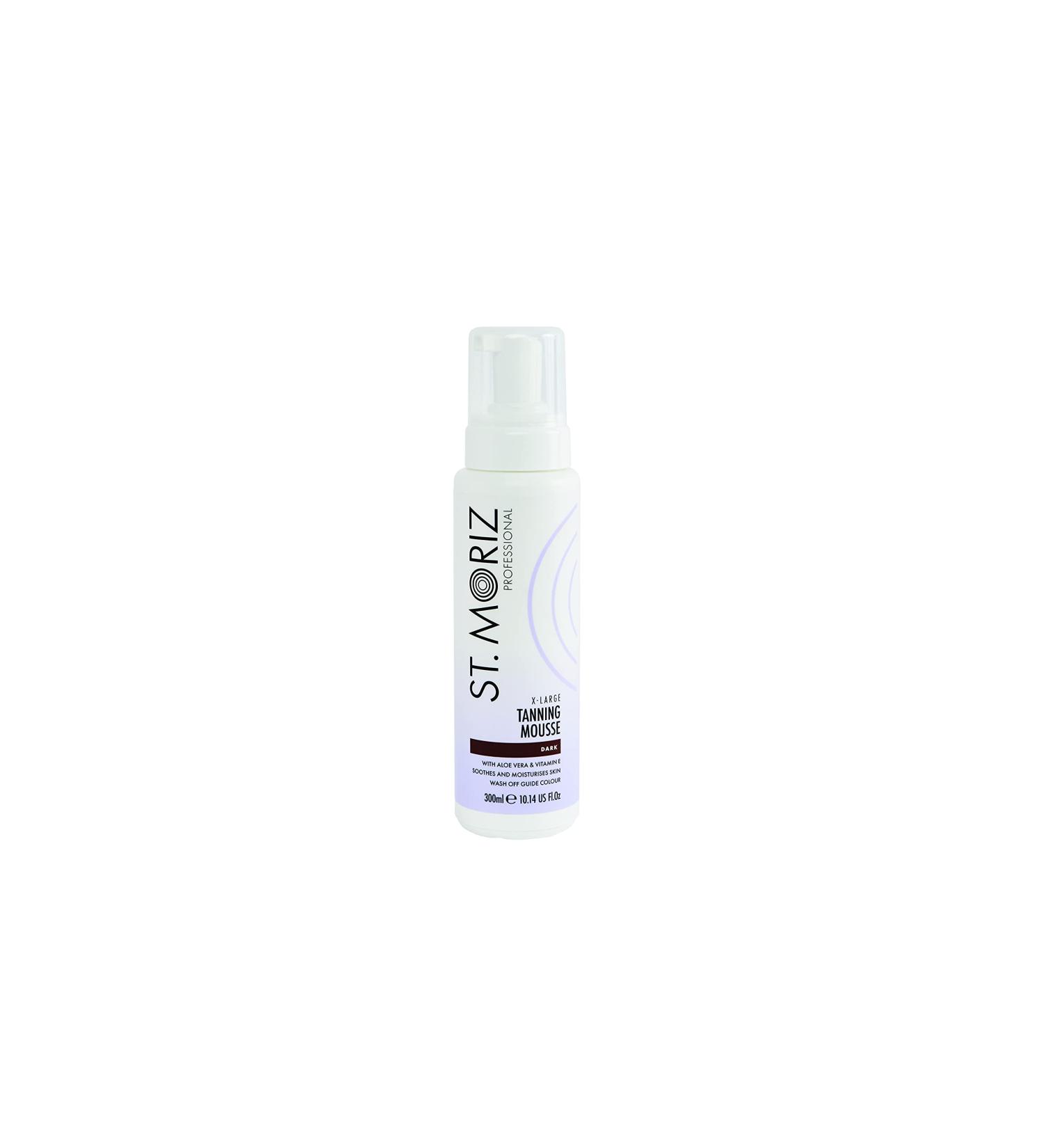 St Moriz Professional Extra Large Instant Tanning Mousse in Dark | Fast Drying Vegan Fake Tan | With Aloe Vera & Vitamin E | With Guide Colour For Streak Free Deep Bronzed Glow | Cruelty Free | 300ml - Buy Online on SooperMarket.com