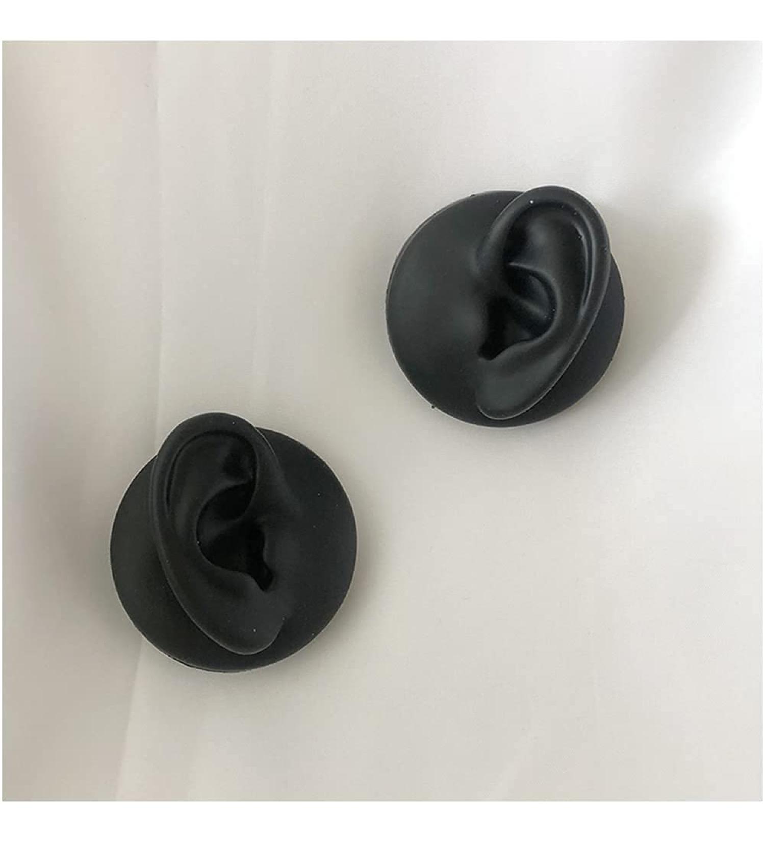 Simulation Ear Model with Display Stand - Simulation Part of The Human Silicone Ear Body - Artificial Ear Model 1pair - Buy Online on SooperMarket.com