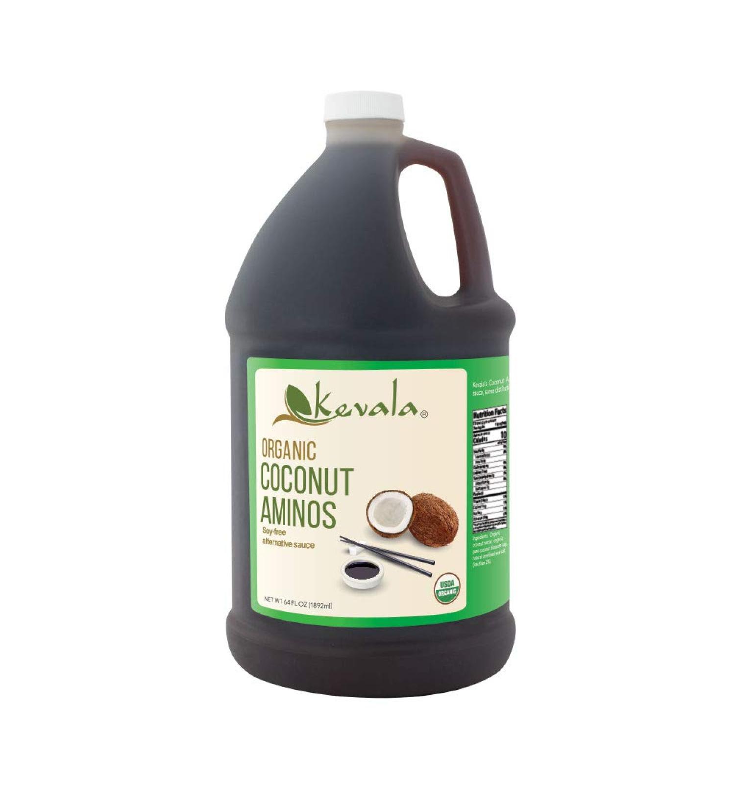 Kevala Organic Coconut Aminos 1/2 Gal - Premium Quality, Gluten-Free & Non-GMO - Buy Online on SooperMarket.com