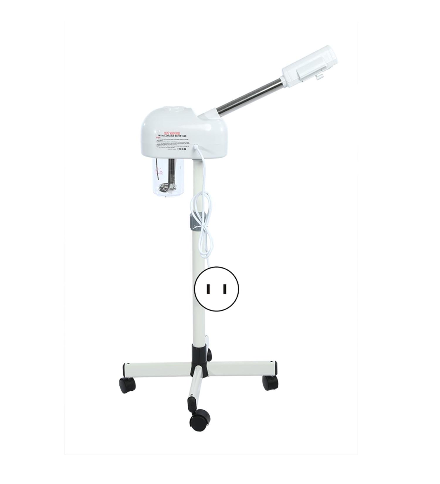Professional Facial Steamer Moisturizing & Wrinkle Removal 4pcs Wheels Adjustable Height Detachable 1000ml Water Cup Purify & Whiten Skin Promote - Buy Online on SooperMarket.com