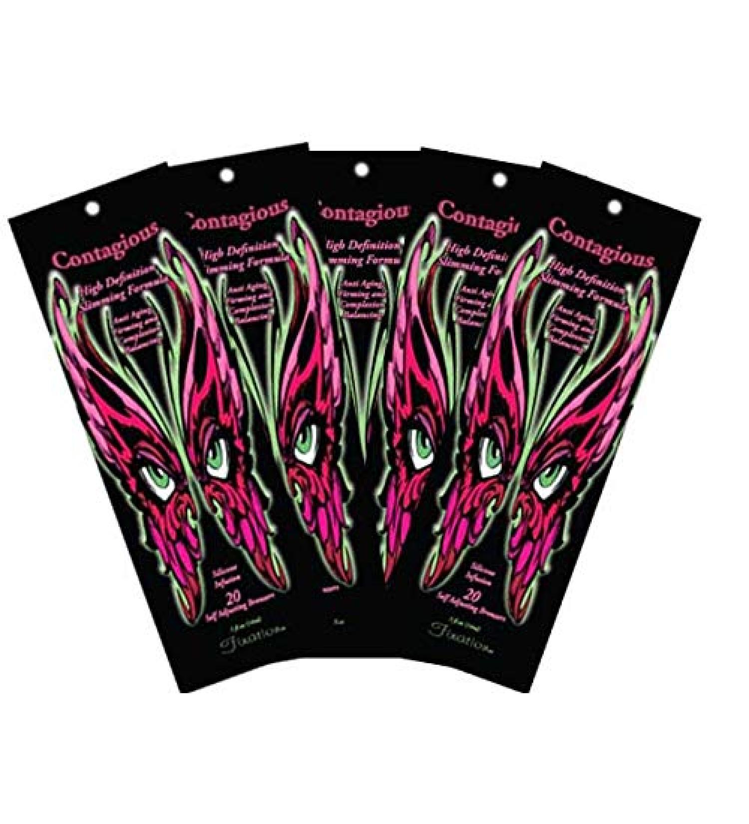 5 Contagious Tanning Lotion Bronzer Packets By Fixation