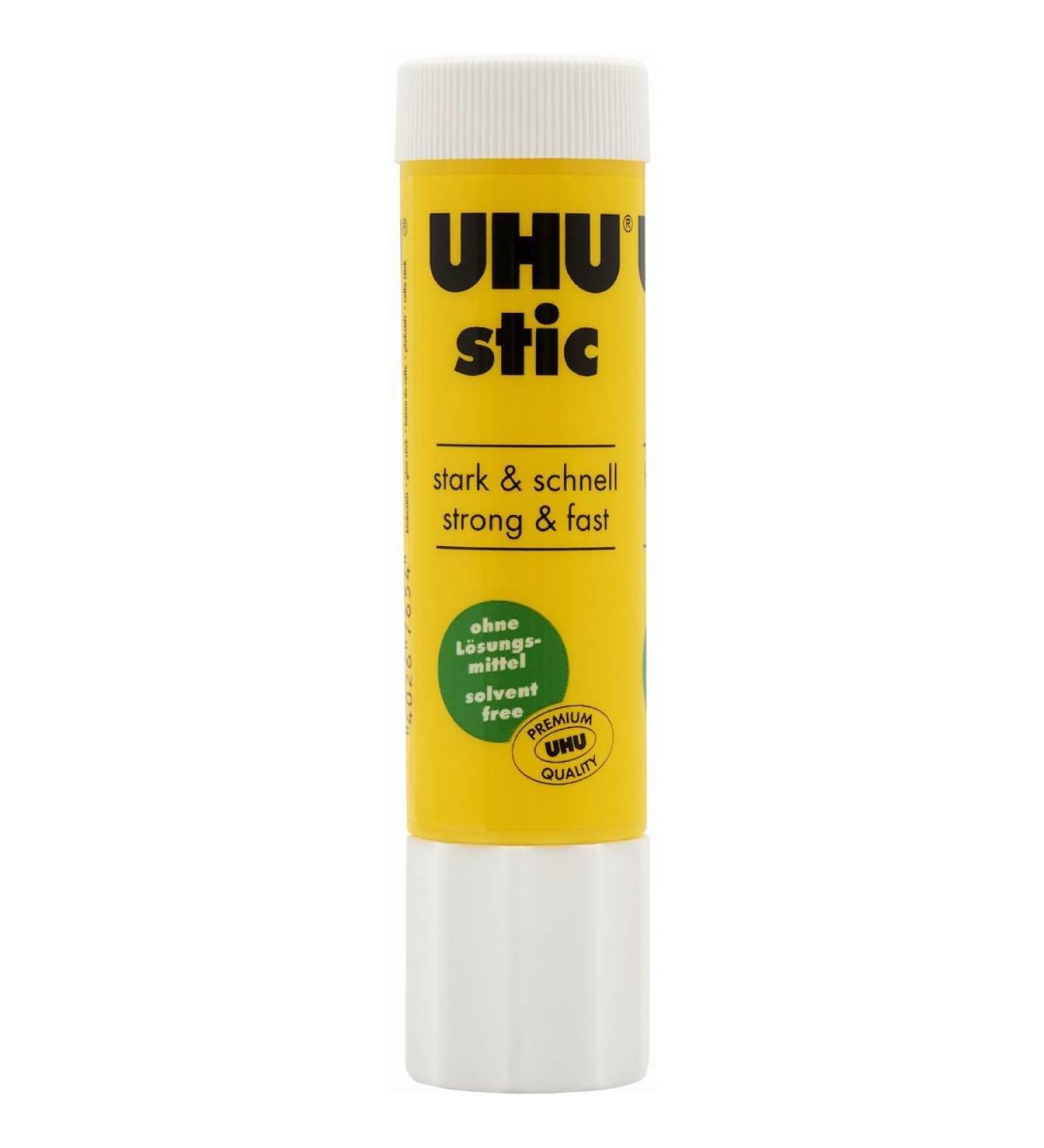 UHU Stic - 0.29 oz / 8.2g Clear Glue Stick - Pack of 3 Clear White