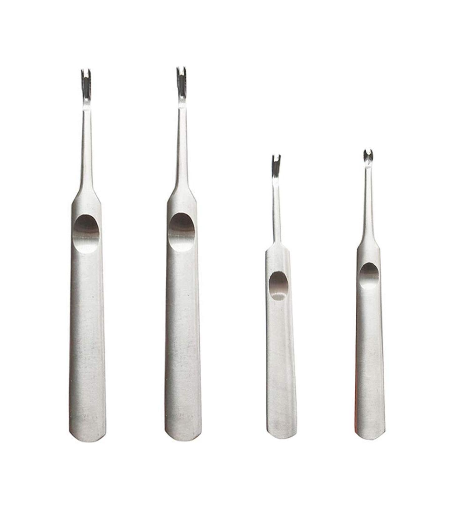 4Pcs Nails Cleaner Cuticle Pusher Set - Remove Hangnails and Dead Skin Easily - Buy Online on SooperMarket.com
