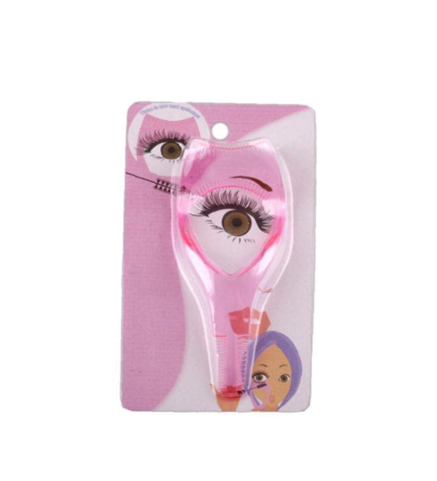 3 in 1 Eyelash Tool - Transparent Pink Mascara Shield & Eyelid Card for Flawless Makeup Application | International Shipping Available - Buy Online on SooperMarket.com
