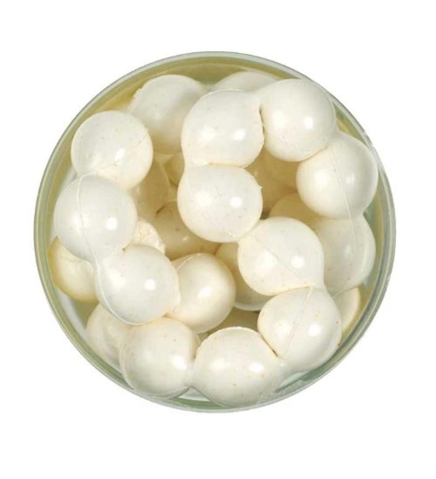 Berkley PowerBait Power Eggs Floating Magnum Fishing Soft Bait, Fluorescent White - Garlic Scent, .5 oz Small Jar