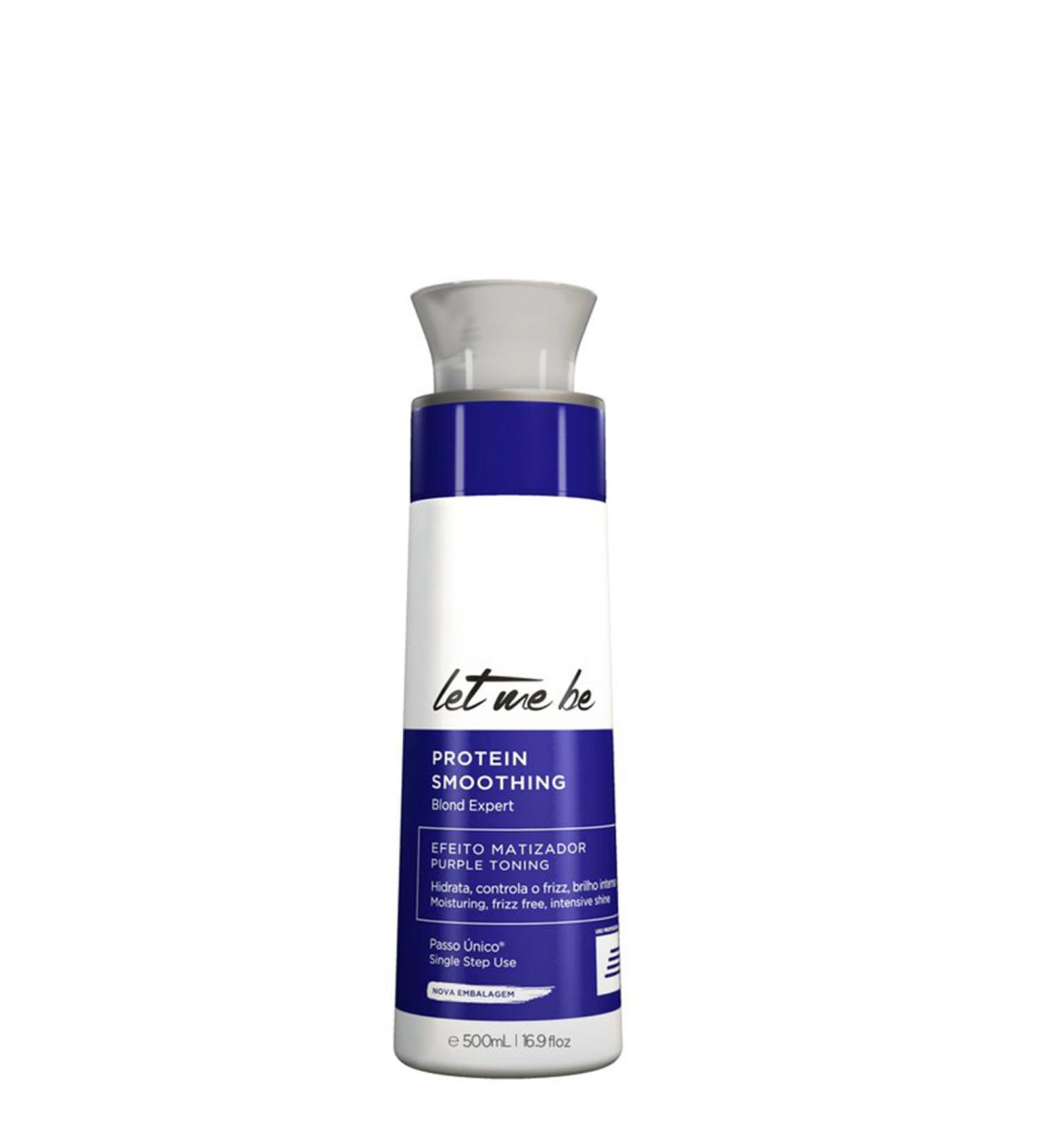 Let Me Be - Blond Expert One-Step Straightening 100% Brazilian Straightening For grey blonde and bleached hair Organic and Formaldehyde Free (500ml) - Buy Online on SooperMarket.com