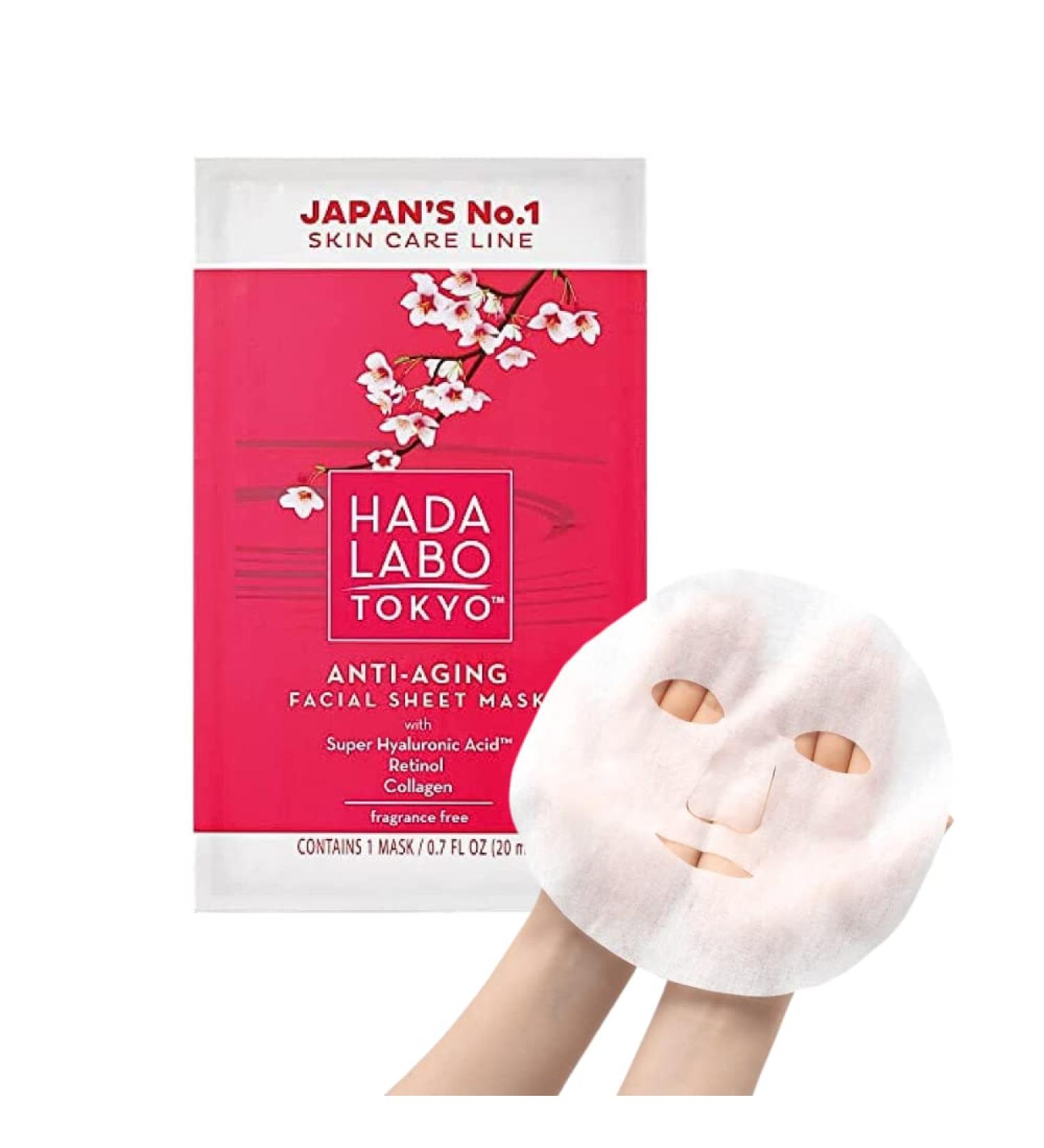 Hada Labo Tokyo Red Anti-Ageing Sheet Mask in Sachet - Buy Online on SooperMarket.com