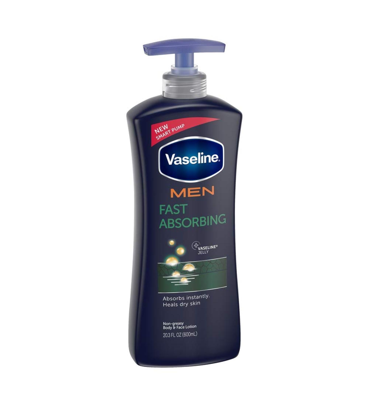 Vaseline Men Healing Moisture Body Lotion  Fast Absorbing  20.3 oz
