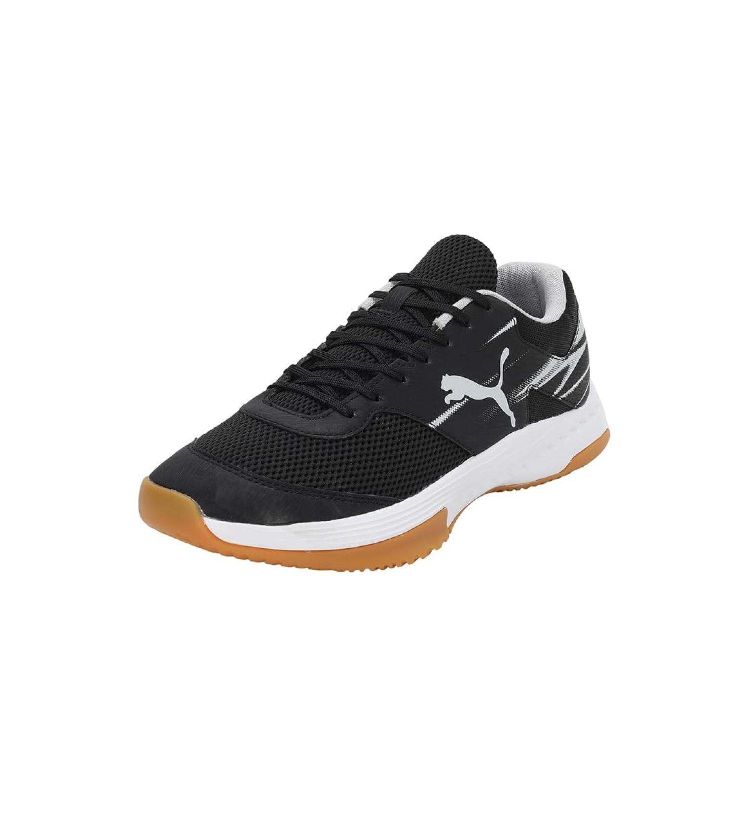 PUMA Men's Varion II Indoor Sneakers - 40.5 EU Black Gray Yellow Blaze - International Shipping Available - Buy Online on SooperMarket.com