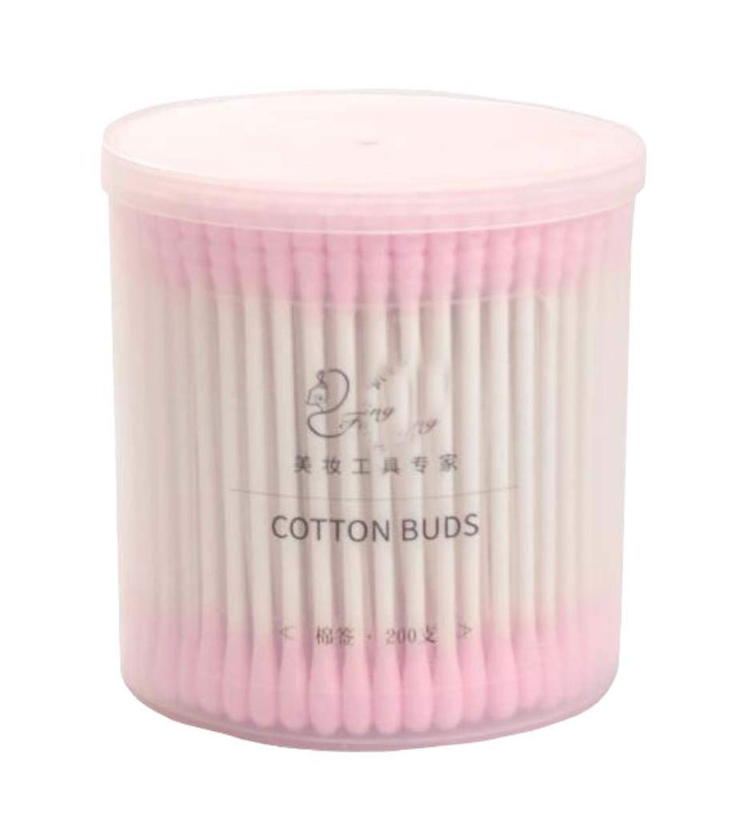 200 Counts Organic Cotton Swabs - Natural Double Tipped Ear Buds | Cruelty-Free Eco-Friendly International Shipping - Buy Online on SooperMarket.com