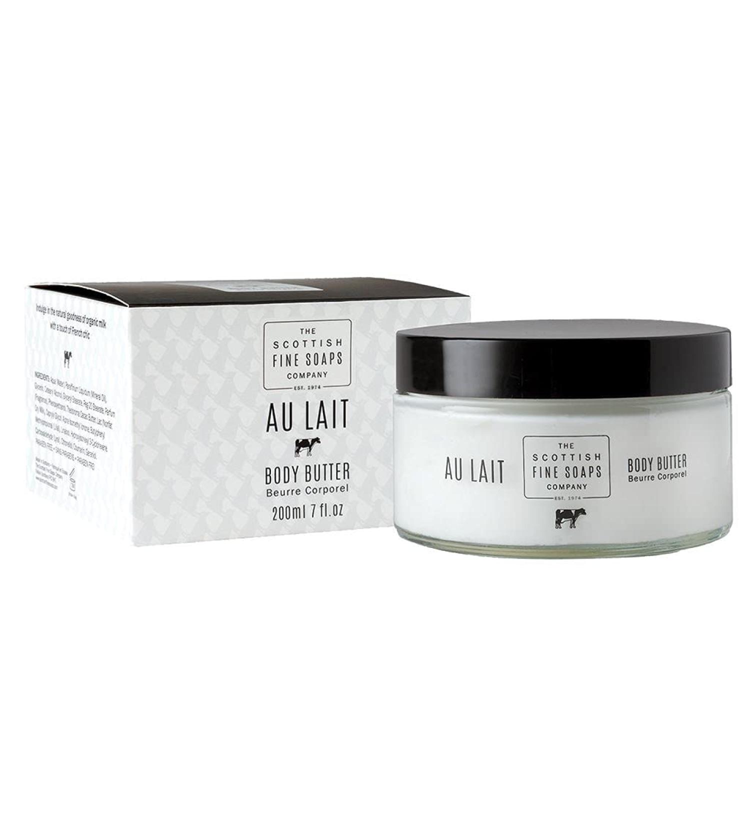 Buy Scottish Fine Soaps Au Lait Body Cream 200g - Nourishing Moisturizer for All Skin Types - International Shipping Available - Buy Online on SooperMarket.com