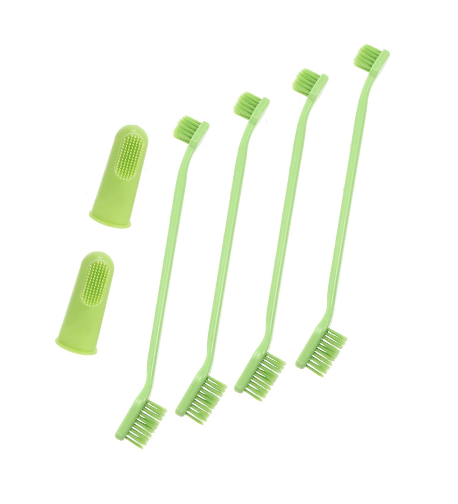 ORFOFE 1 Set Pet Toothbrush Kitten Toothbrushes Dog Toothbrush for Small Dogs Dog Toothpaste Pets Pp Green - Buy Online on SooperMarket.com