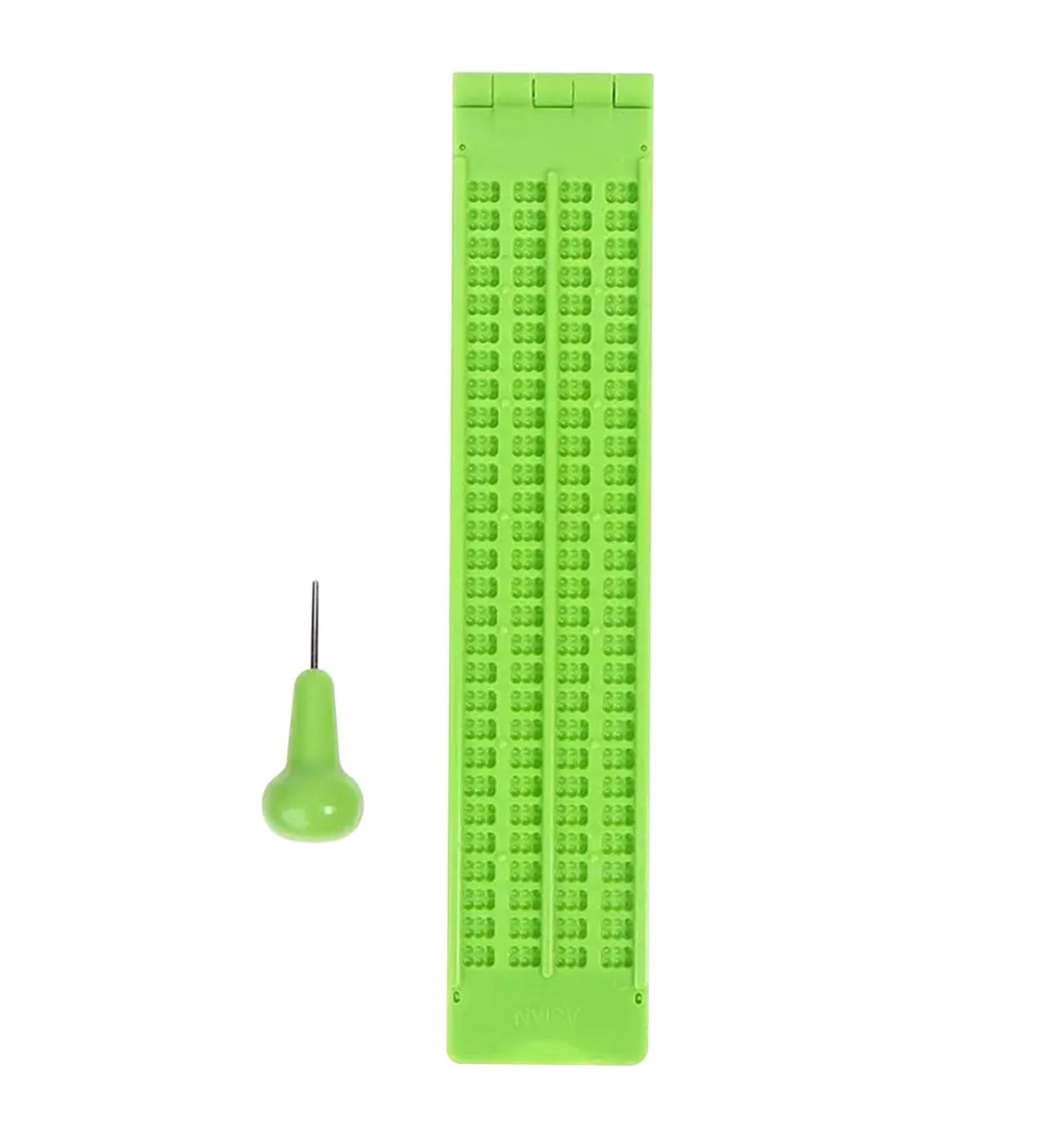 Oniuezky Braille Slate & Stylus - 4-Line 28 Cell Braille Writer & Typewriter for Blind Learning & Writing - Buy Online on SooperMarket.com