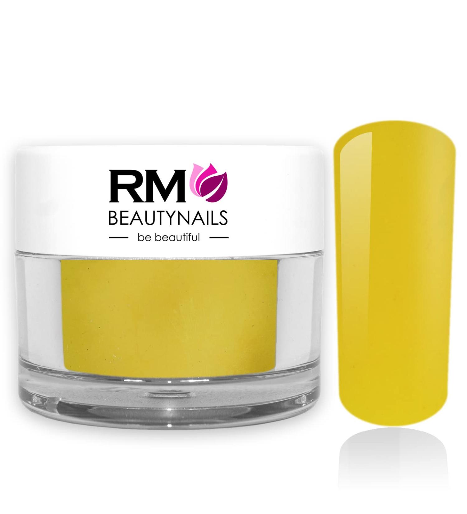 Acrylic Color Powder Lemon Yellow Powder Nail Design Nails Fingernail RM Beautynails 1 Pack (1x 10g) Lemon Yellow 10g