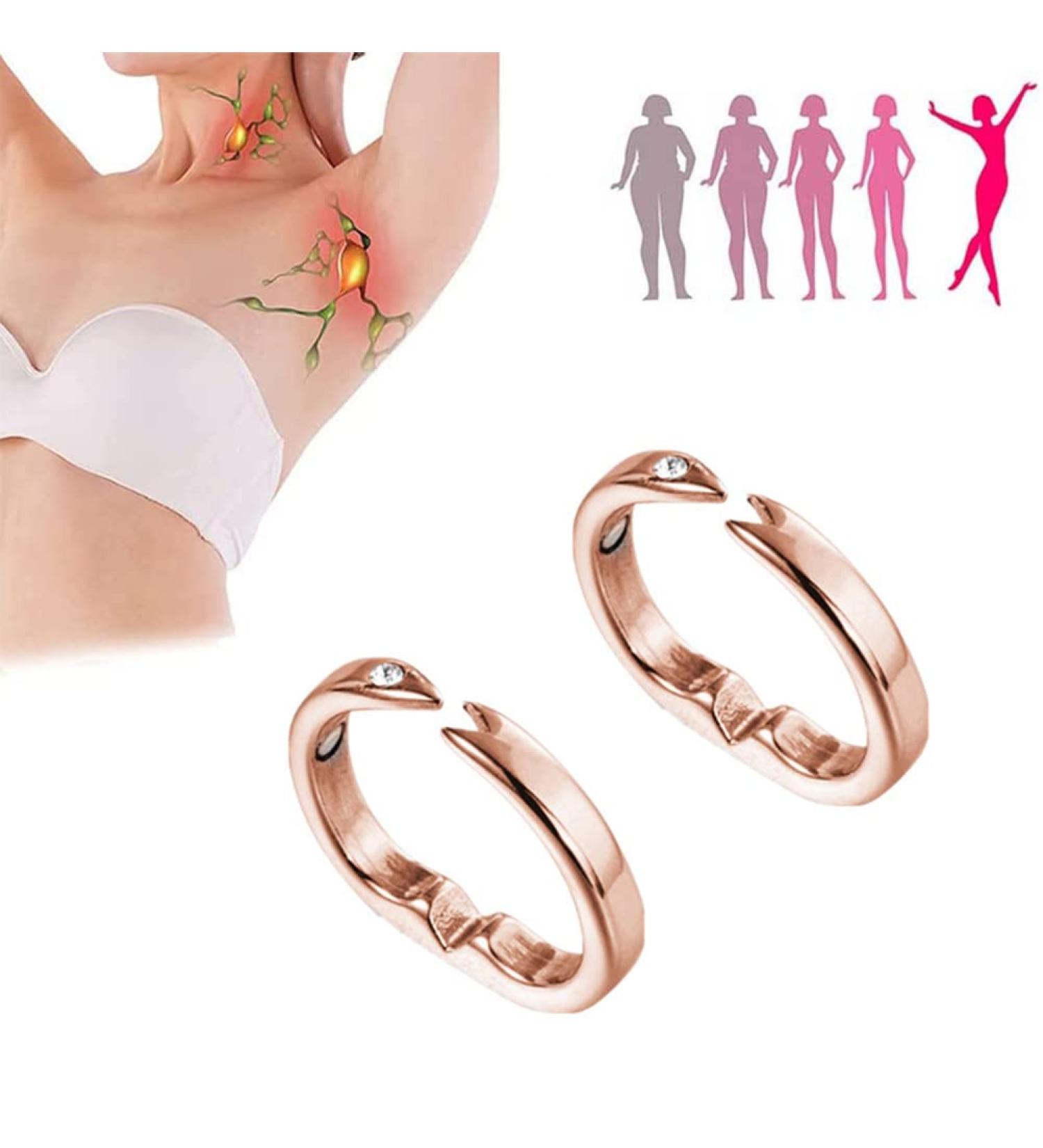 Buy Lymphatic Drainage Magnet Ring | Anti-Snoring & Detox Slimming Rings for Men & Women - Adjustable Weight Loss Solution - Buy Online on SooperMarket.com
