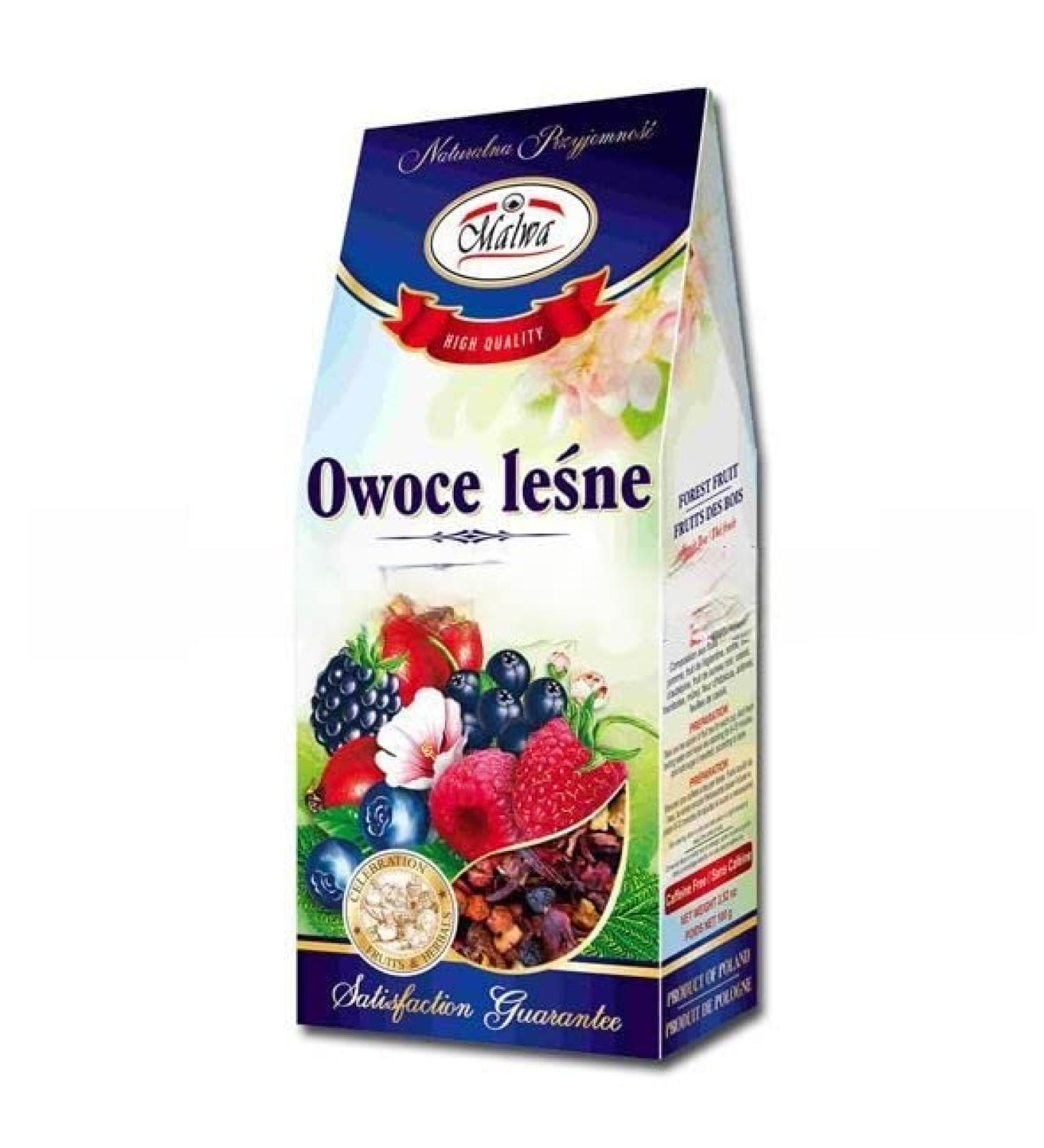 100 G FRUIT INFUSION FROM THE FOREST MALWA. 3 BOXES OF 12 UNITS