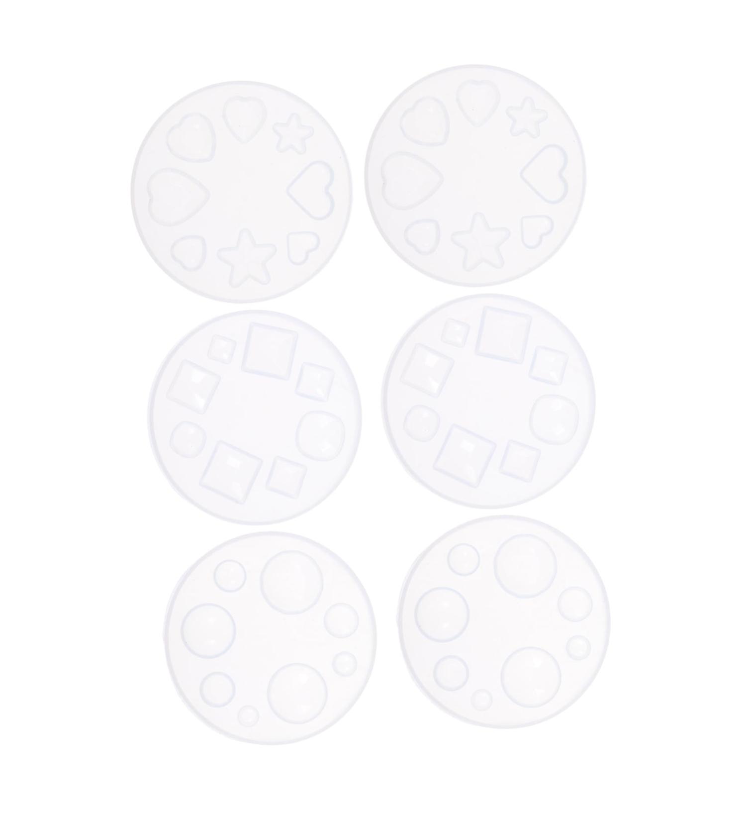 STOBOK 6pcs Crystal Epoxy Mold Silicone Molds Silicone Soap Molds Diy Mold Diy Epoxy Mold Manual Cake Mold - Buy Online on SooperMarket.com