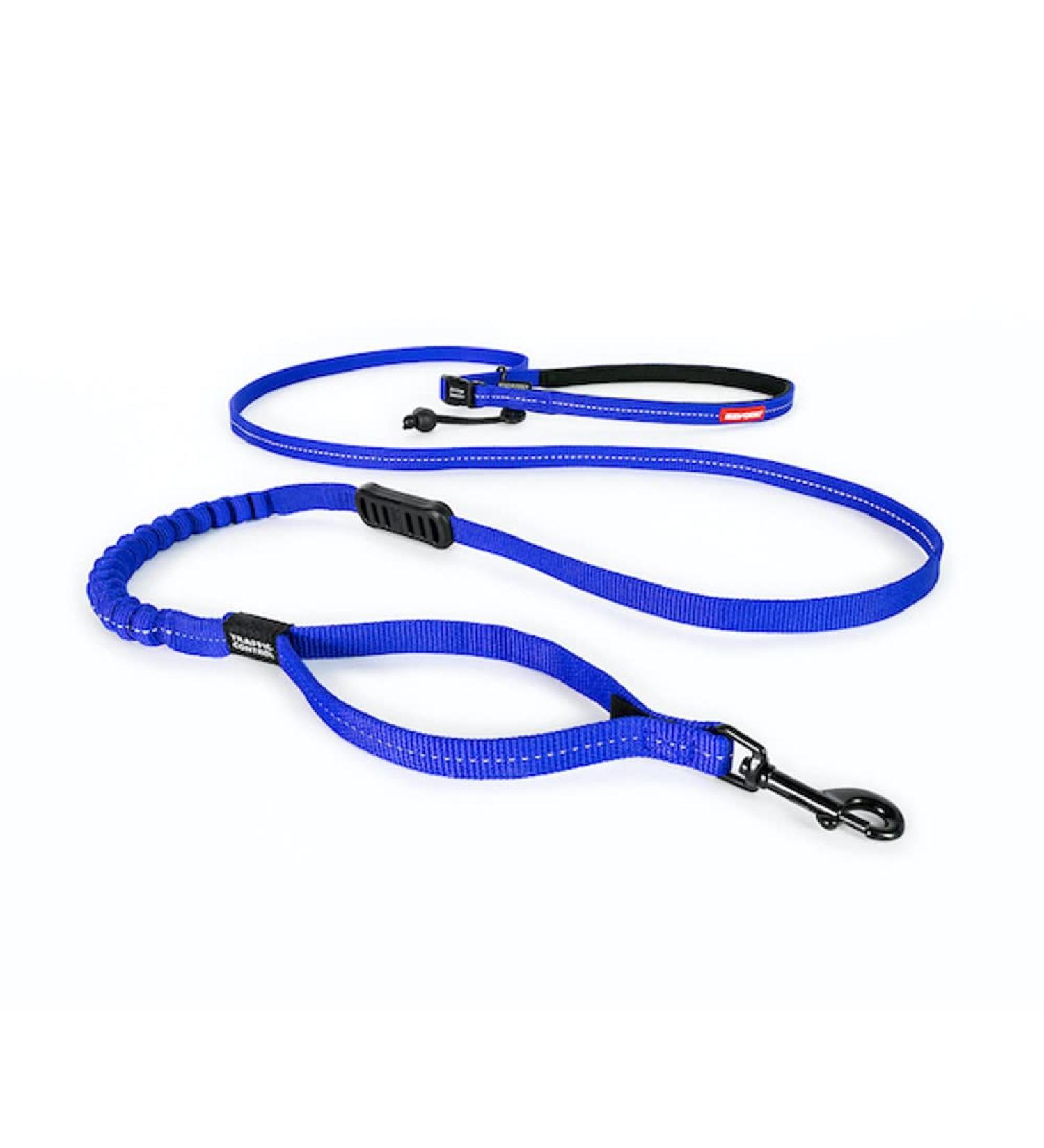 Ezydog Jogging Leash for Small & Medium Dogs - Reflective Elastic Bungee Leash 210cm - Ideal for Runners - Lightweight & Durable (Blue) - Buy Online on SooperMarket.com