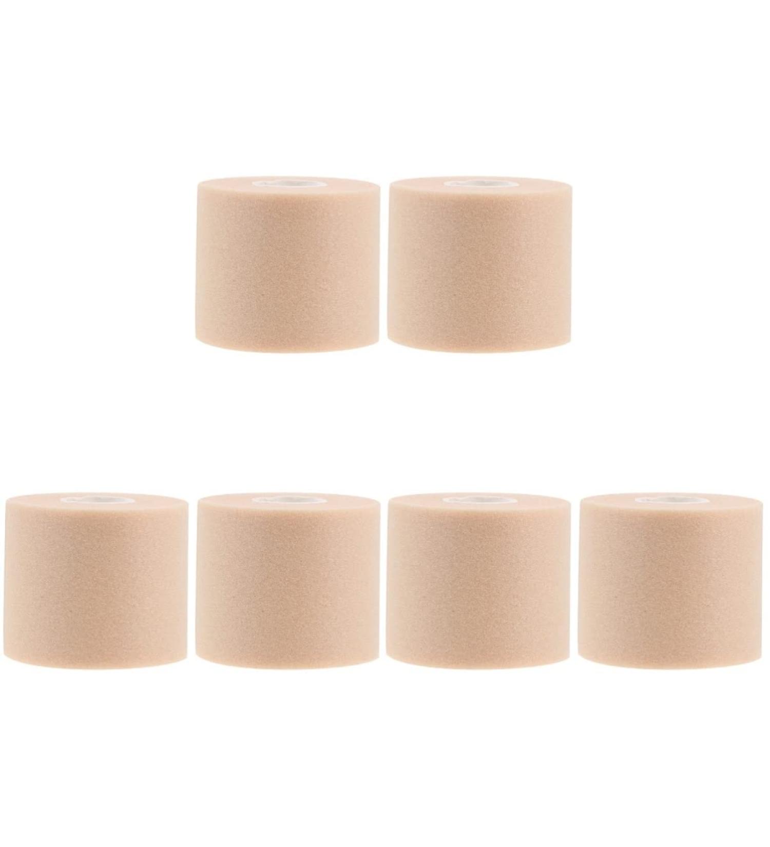 6 Rolls Healeved Sports Tape for Wrist Injuries - Absorption Proof Tennis Tapes for Racket, Fingers, Ankles - Skin-Colored 6.5x6.5x6cm (Pack of 3) - Buy Online on SooperMarket.com