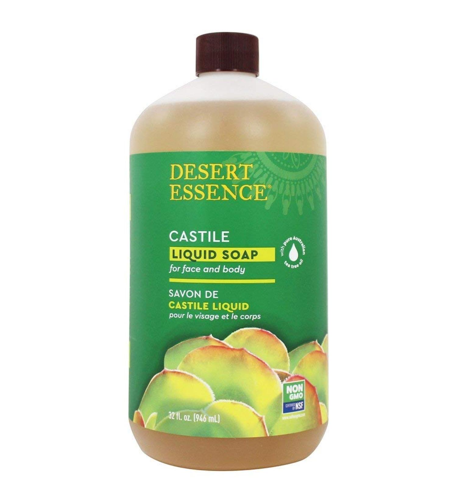 Desert Essence Liquid Castile Soap Refill - Eco-Friendly Natural & Organic Cleanser for All Skin Types - Shop Internationally - Buy Online on SooperMarket.com