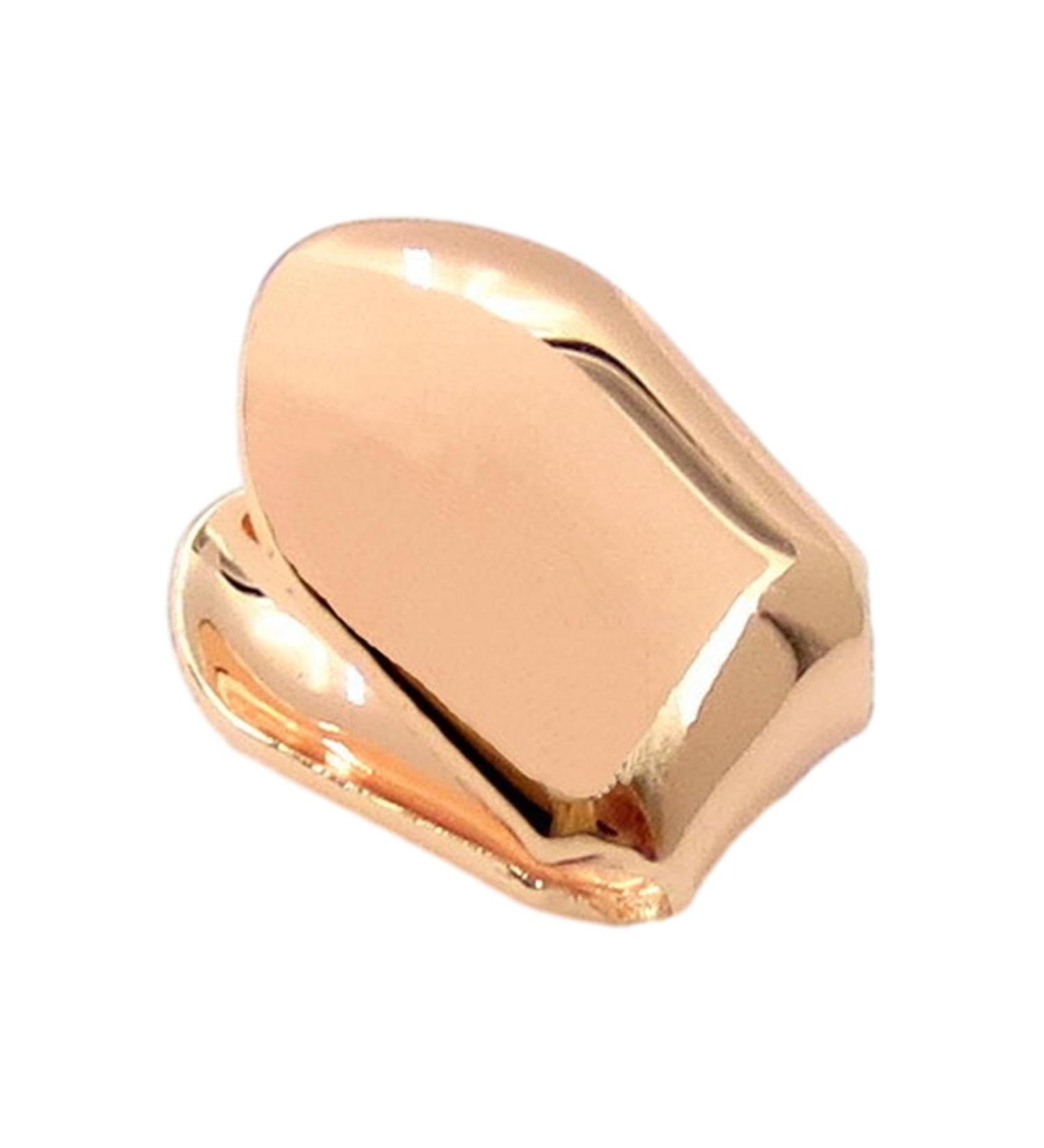 Gold Teeth Caps | 14k Gold Realistic Fake Teeth Grills | Gold Plated Realistic Fake Teeth Grills Gold Finish Eye Catching and Stylish Tooth Caps for Women and Men Rose Gold - Buy Online on SooperMarket.com