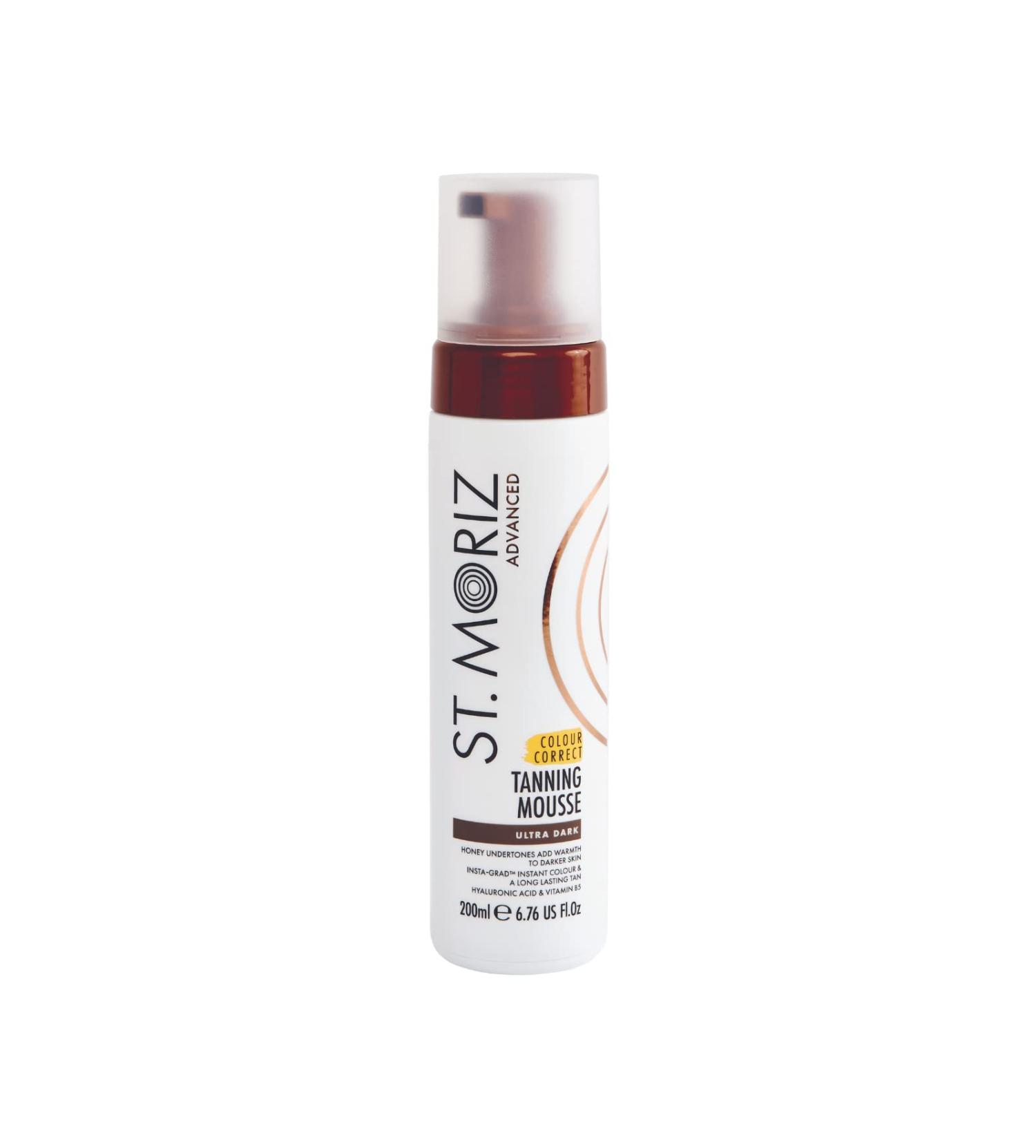 St. Moriz Ultra Dark Tanning Mousse with Hyaluronic Acid & Vitamin B5 - Fast Drying Vegan Fake Tan 200ml - Buy Online on SooperMarket.com
